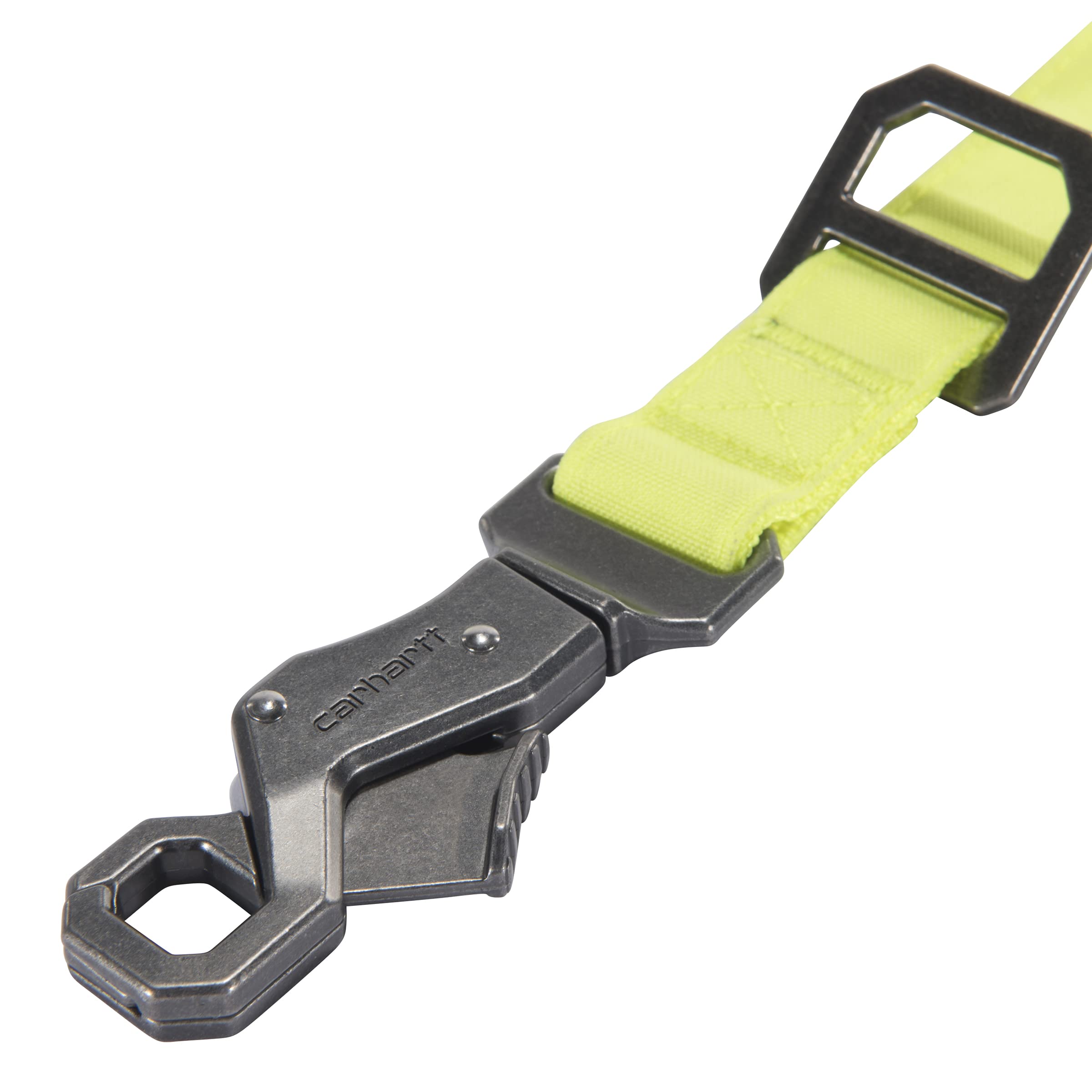 Carhartt Pet Durable Nylon Duck Leashes for Dogs, Reflective Stitching for Visibility, Brite Lime, Small
