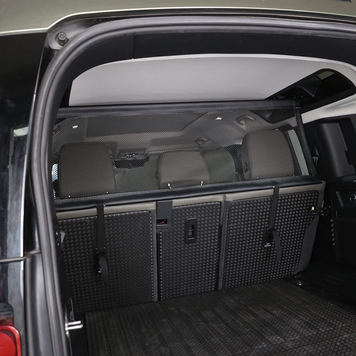 Cheya Pet Restraint Net Dog Fence Car Backseat Divider Vehicle Gate Cargo Area Travel Trunk Mesh Net Screen For Land Rover Defender 110 2020 2021 (Style C)