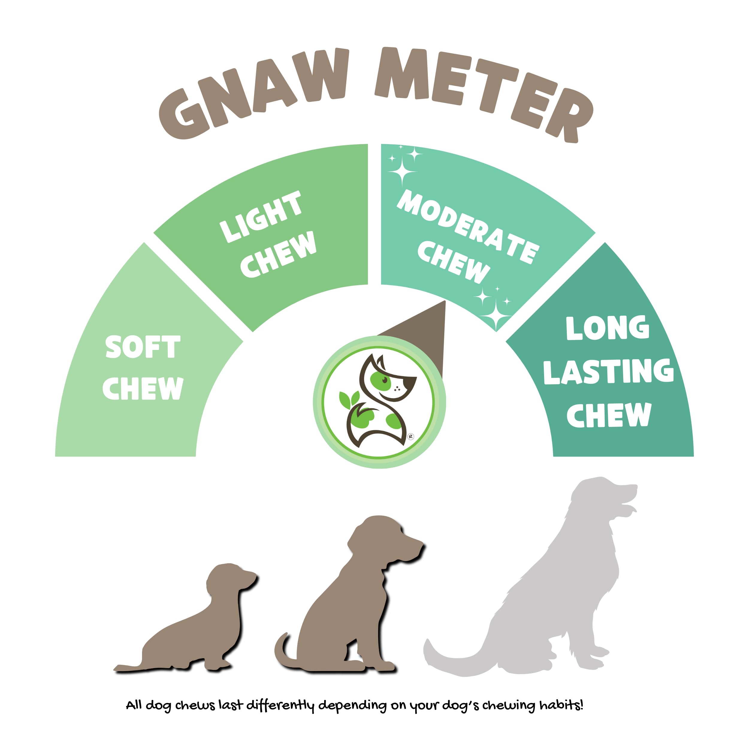 Nature Gnaws - Tendons for Dogs - Premium Natural Beef Dental Sticks - Single Ingredient - Long Lasting Tasty Dog Chew Treats -
