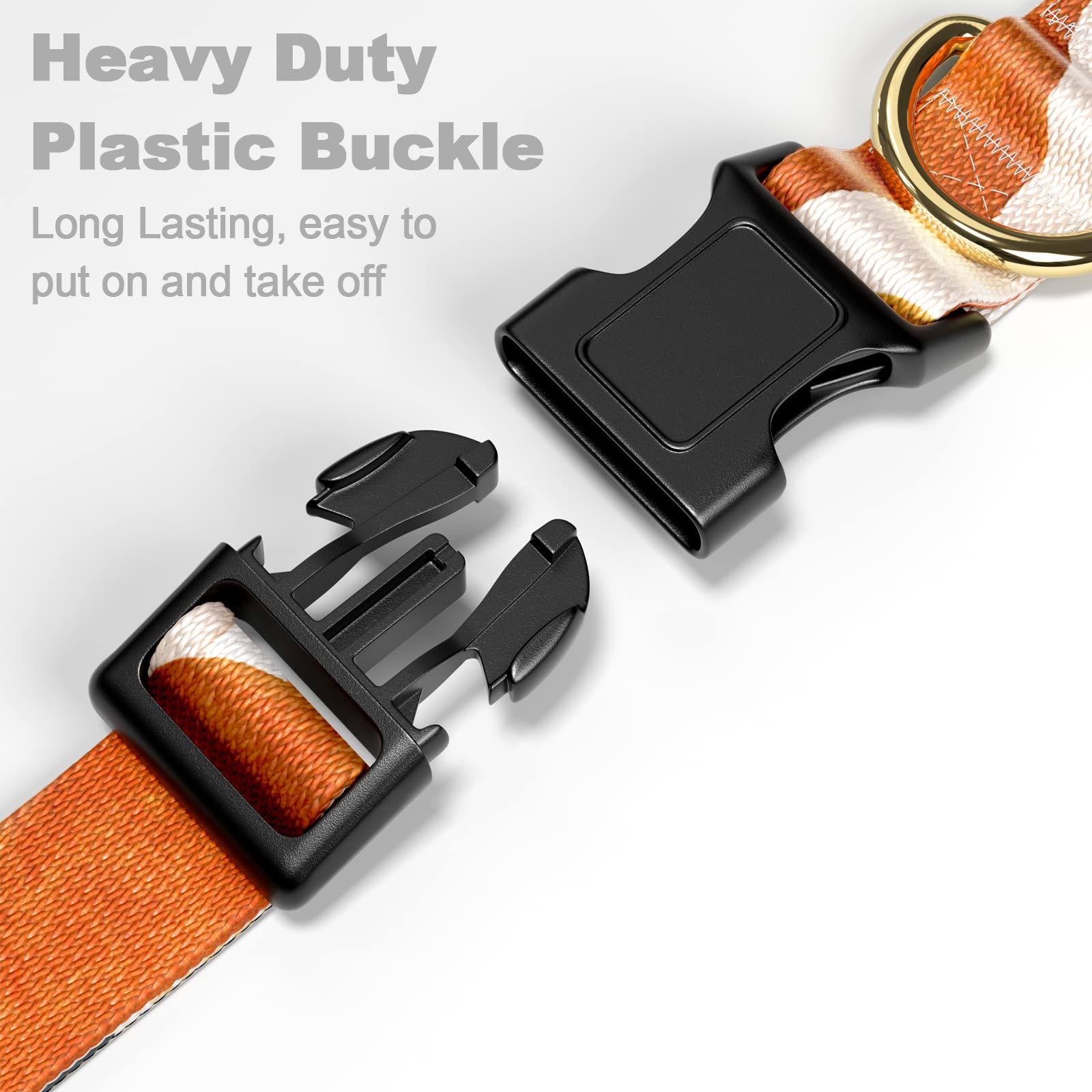 Rnivvi Dog Collar For Small Dogs, Cute Heavy Duty Adjustable Puppy Collar With Quick Release Buckle For Boy Girl & Female, Pet A