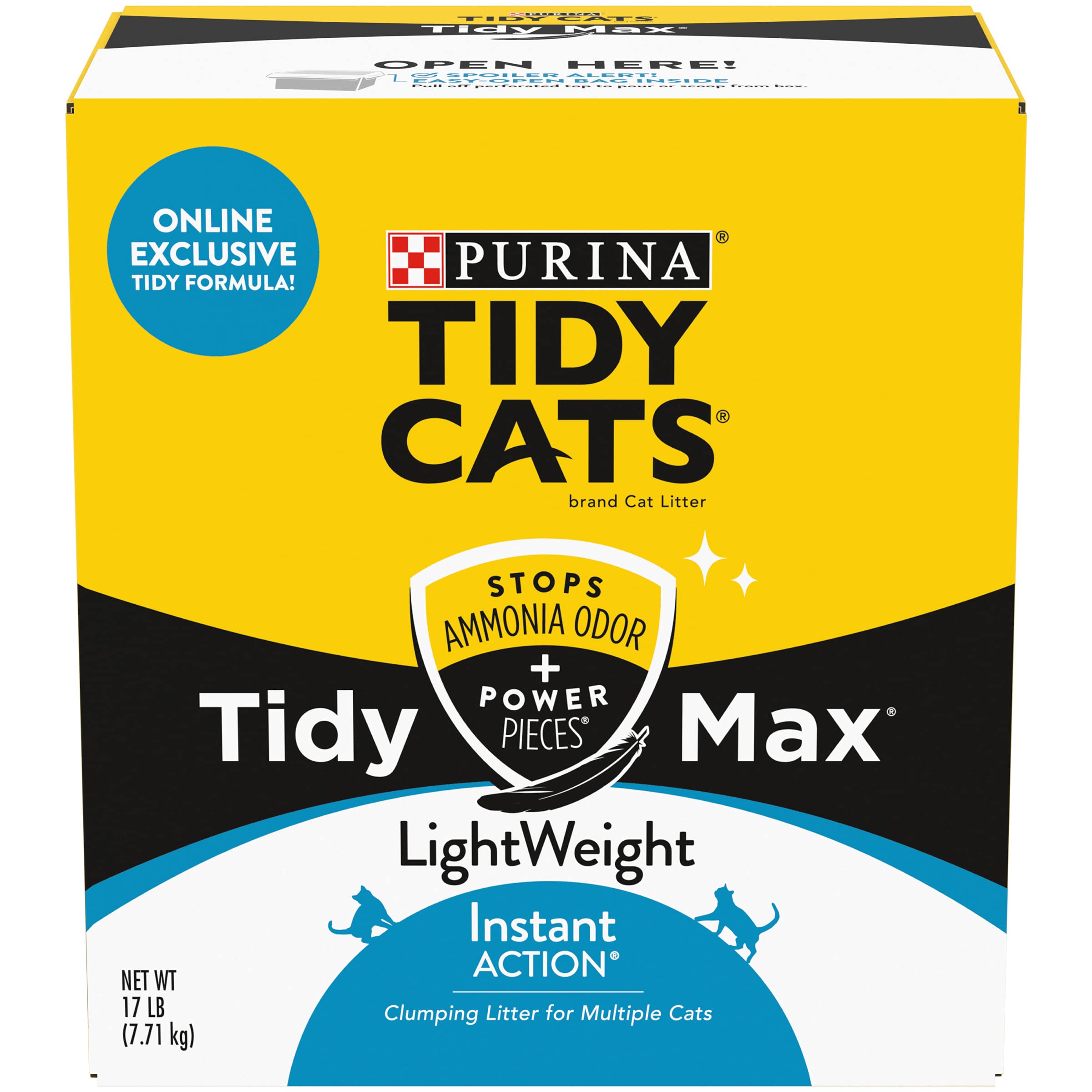 Purina Tidy Cats Lightweight Clumping Cat Litter, Tidy Max Instant Action Formula - 17 Lb. Box
