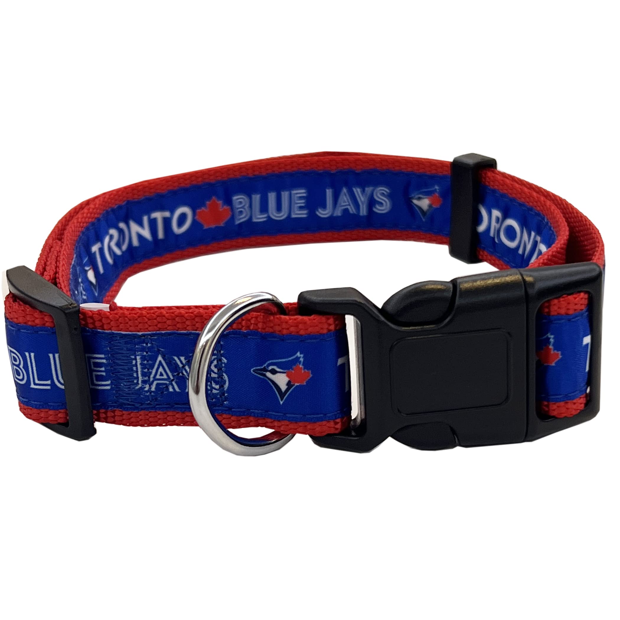 Mlb Pet Toronto Blue Jays Dog Collar, Small - Baseball Team Collar For Dogs & Cats - Shiny & Colorful, Licensed By The Mlb