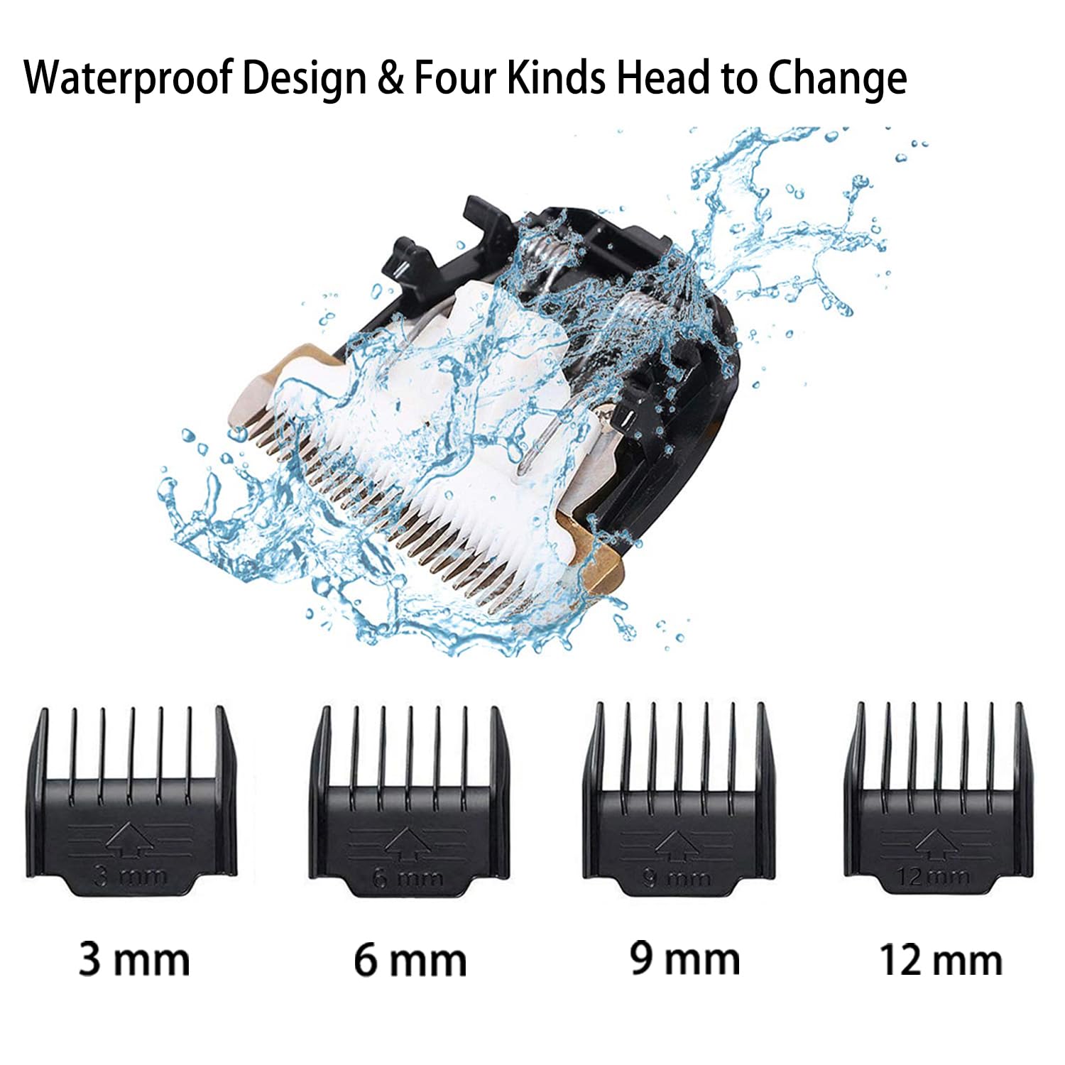 Dog Grooming Kit Clippers, Low Noise, Electric Quiet, Rechargeable, Cordless, Pet Hair Thick Coats Clippers Trimmers Set, Suitable For Dogs, Cats, And Other Pets(Grey)