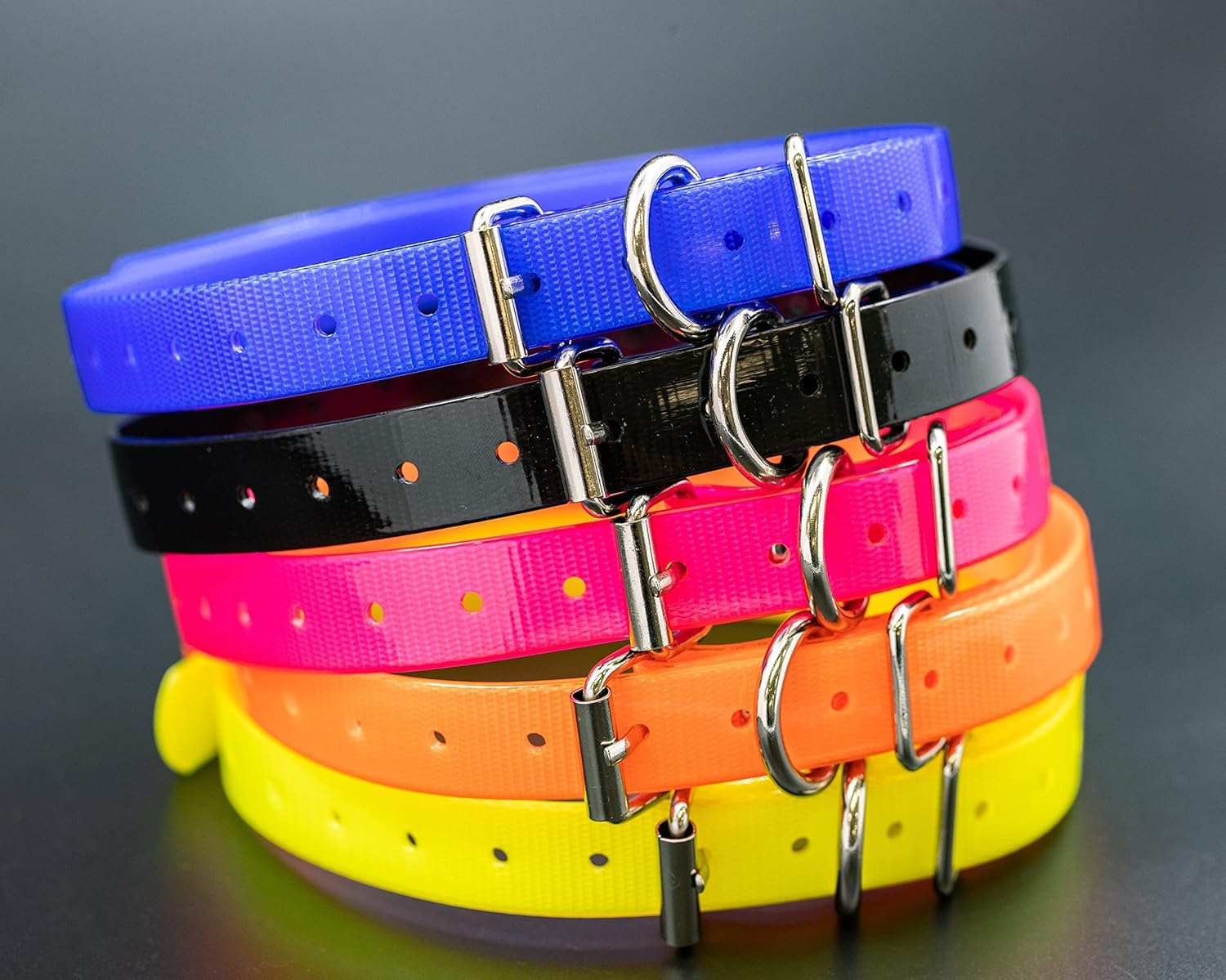 Trainpro 2-Pack Replacement     Dog Collar Strap Bands With Double Buckle Loop Training For All Brands Of Pet Shock Bark E Colla