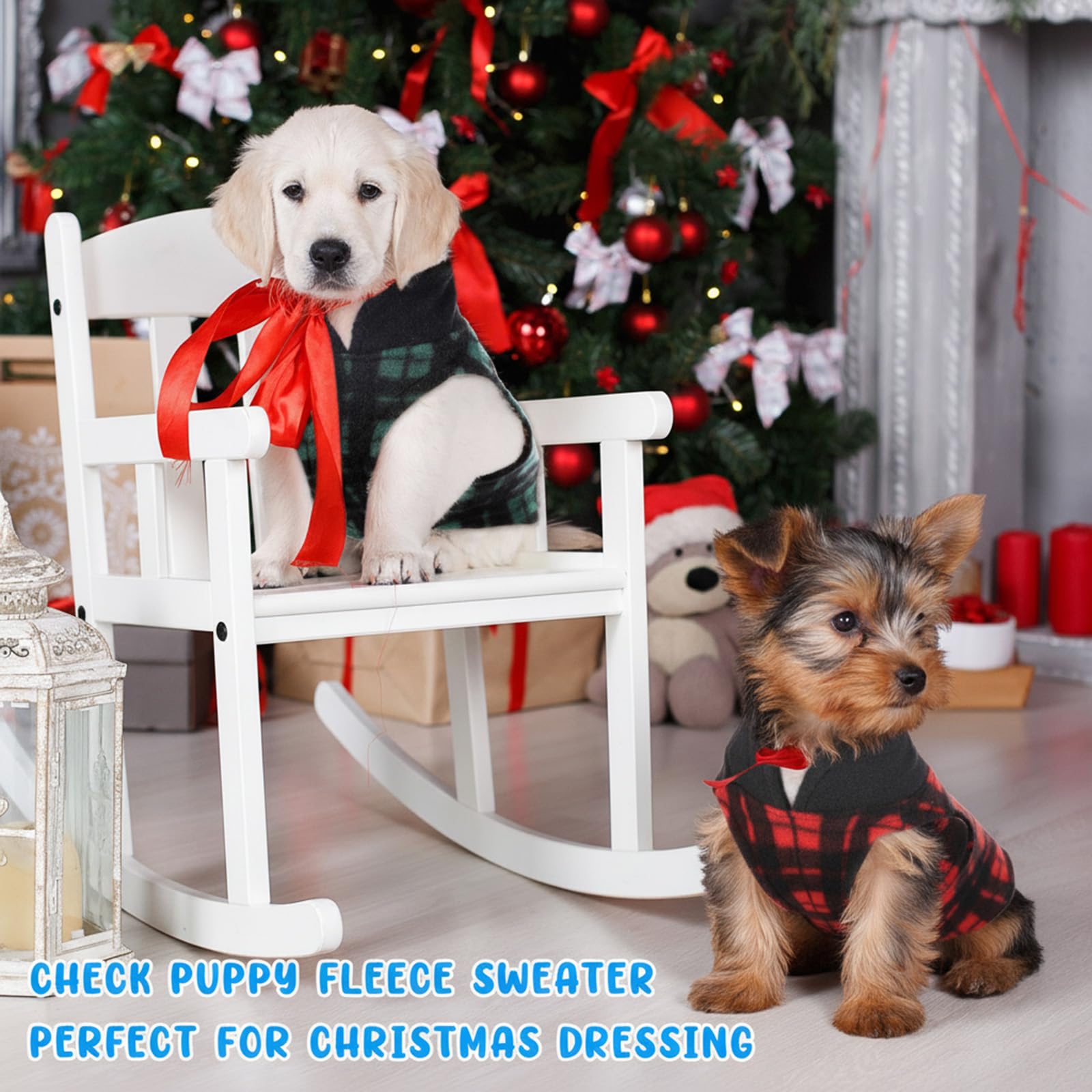 10 Pack Dog Sweaters for Small Dogs Fleece Small Dog Sweaters with Leash Ring Puppy Sweater Fleece Soft Dog Winter Cold Weather