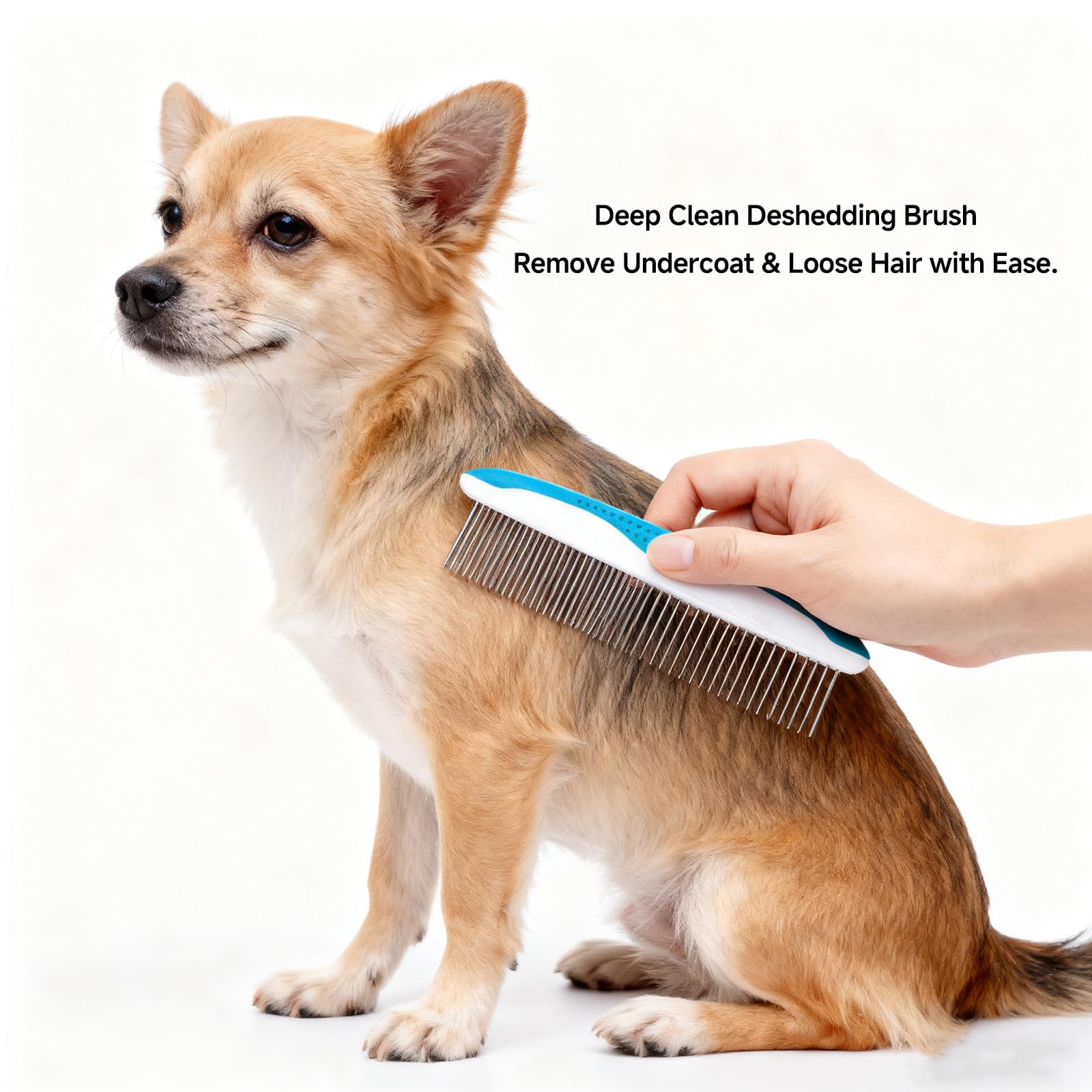 NVNAN 5-in-1 Pet Grooming Kit: Deshedding Rake, Nail Clipper, Grooming Gloves & Massage Brush for Dogs and Cats (Nail Clipper Se
