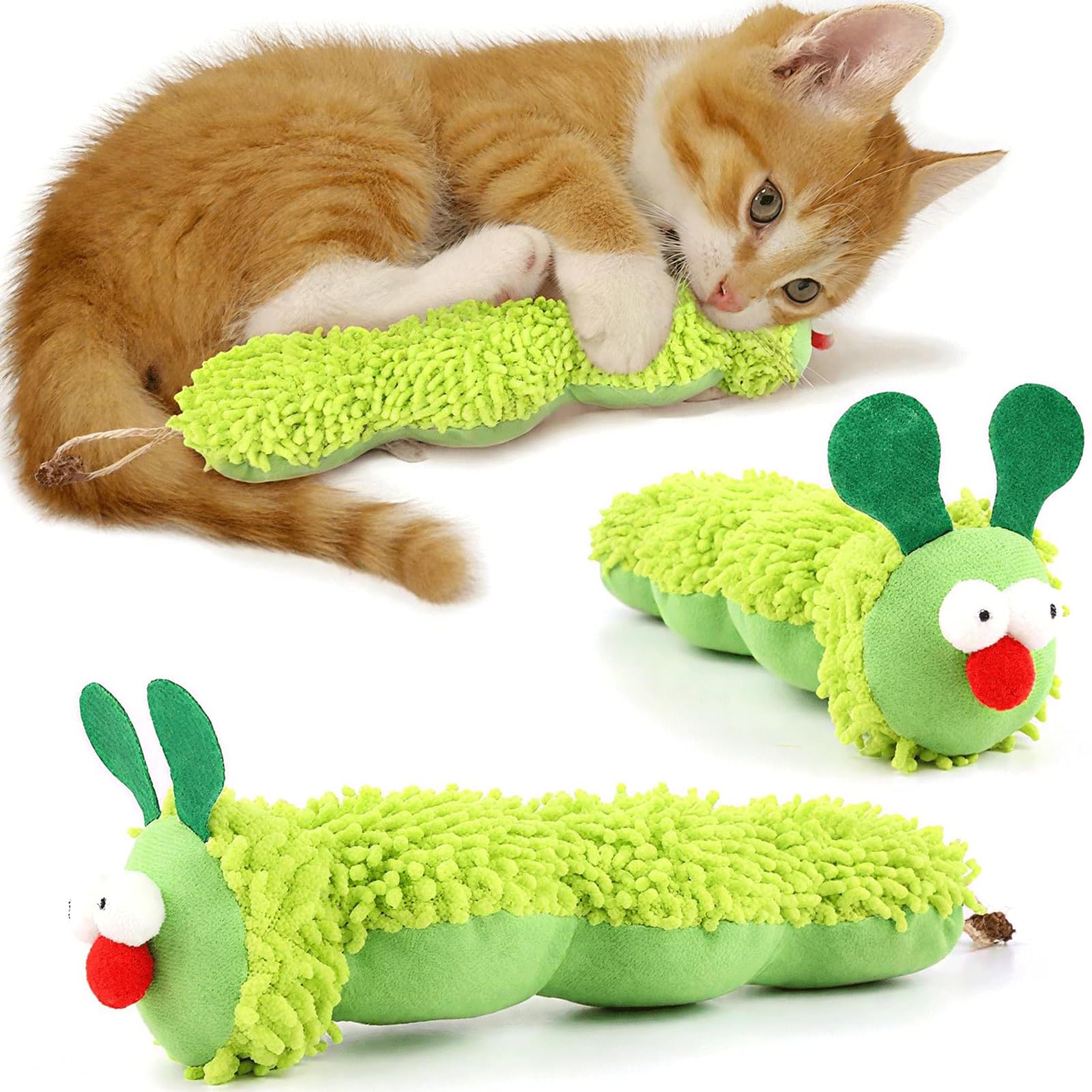 Pmeixcy Cat Toys, Cat Mouse Toy, Cat Tunnel, Catnip Toys For Cats, Caterpillar Cat Toy For Indoor Cats, Chew Toy For Dental Heal