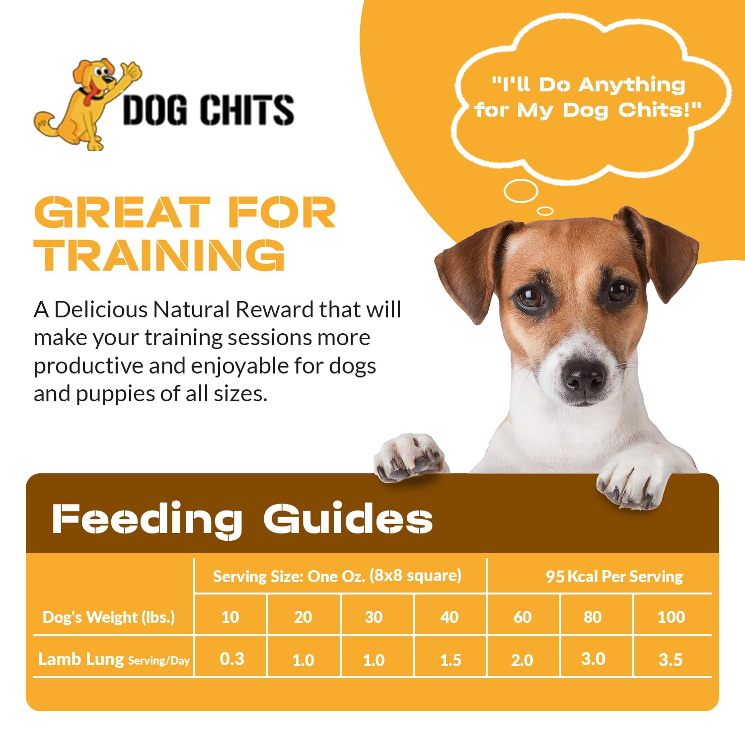 Dog Chits Lamb Lung Fillets Dog and Puppy Treats - Made in USA - Easy to Break - Slices - Random Shape - All Natural - Great for