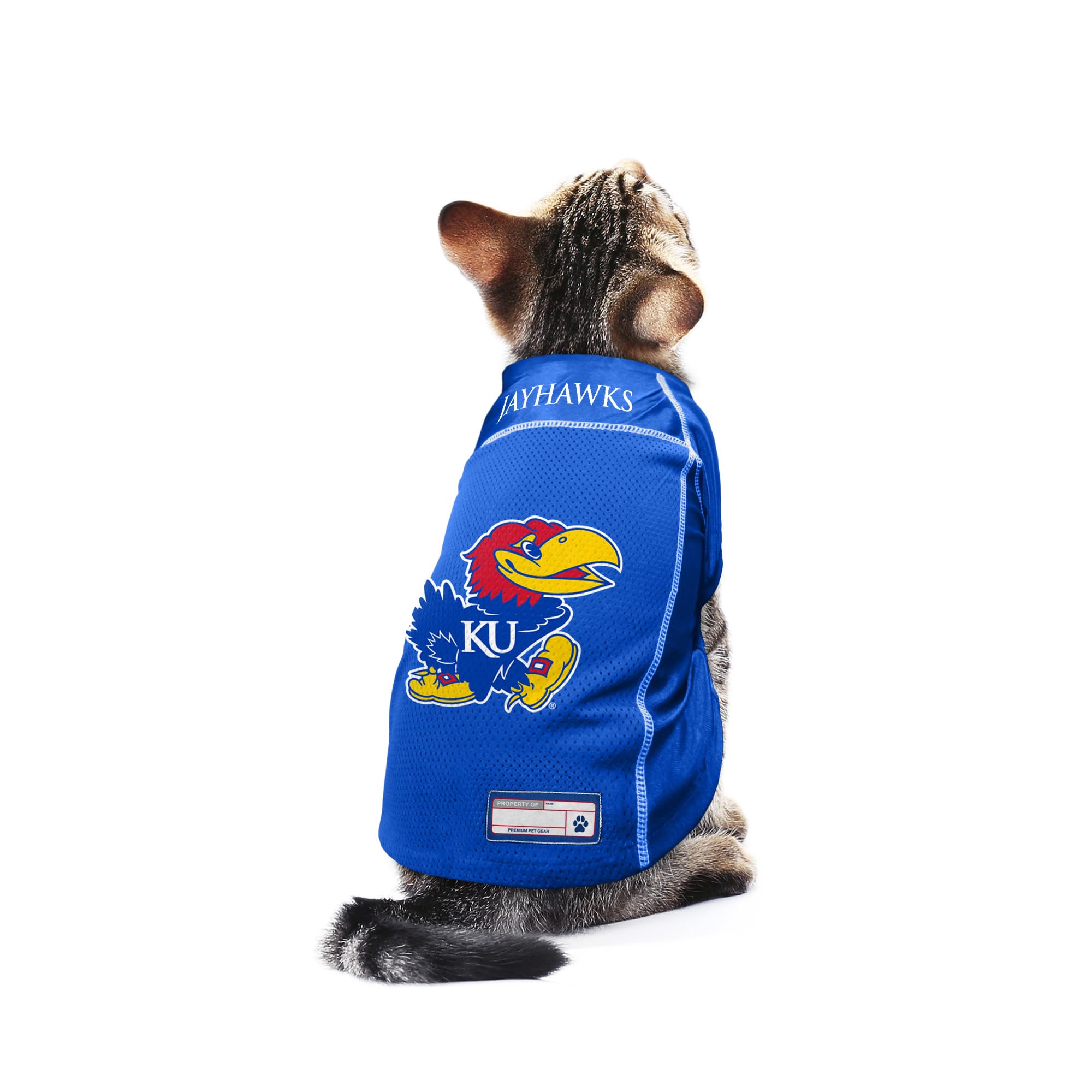 Littlearth Unisex-Adult Ncaa Kansas Jayhawks Basic Pet Jersey, Team Color, Large