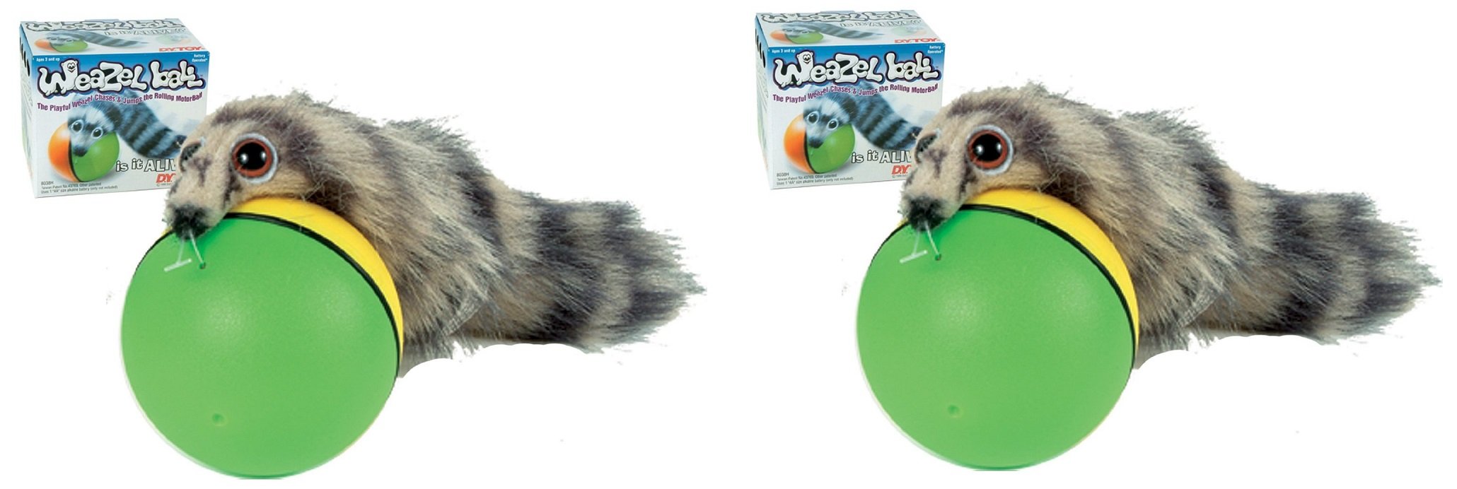 D.Y. Toy - The Original Weasel Ball, Interactive Motion Toy 2 Pack
