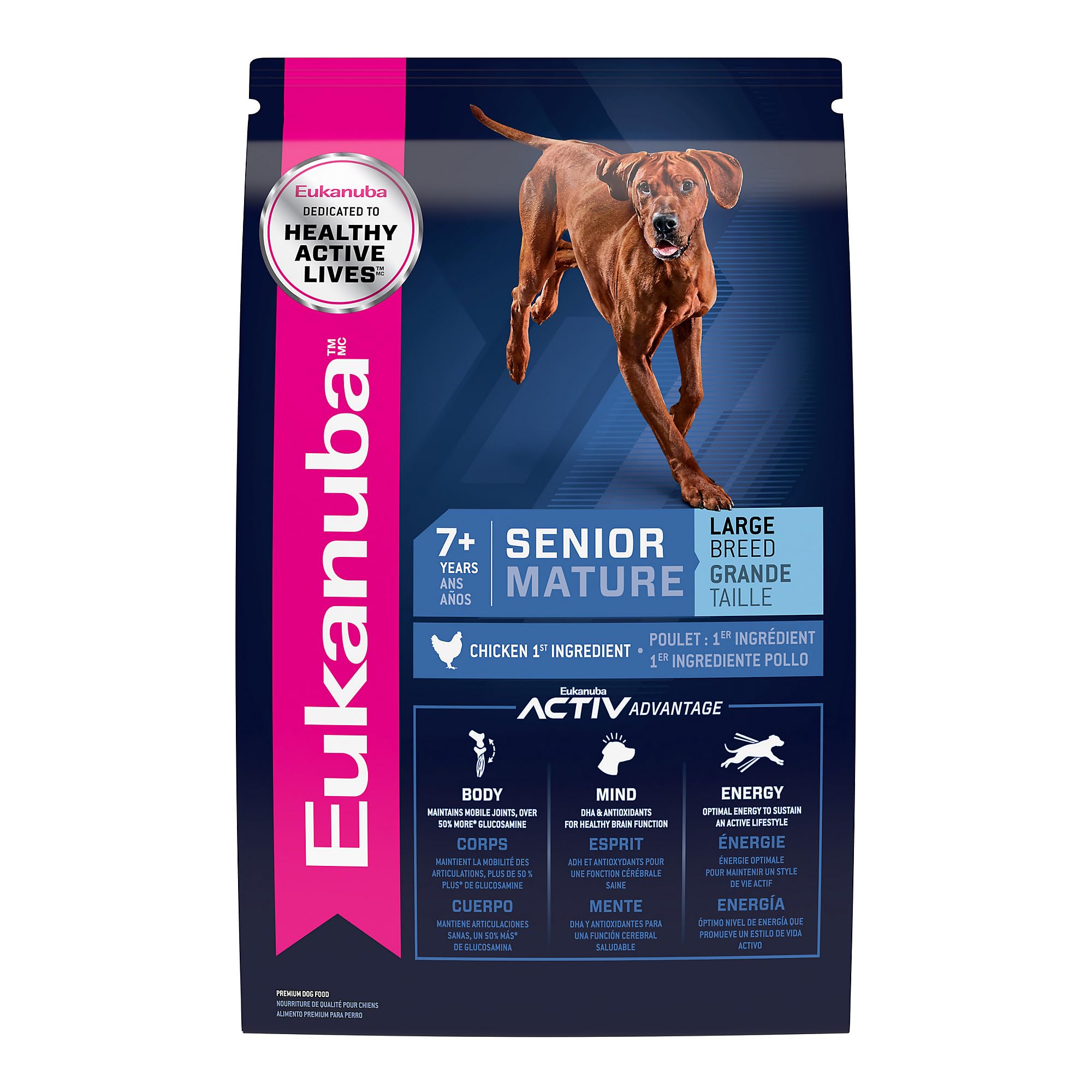 Eukanuba Senior Large Breed Dry Dog Food, 30 lb