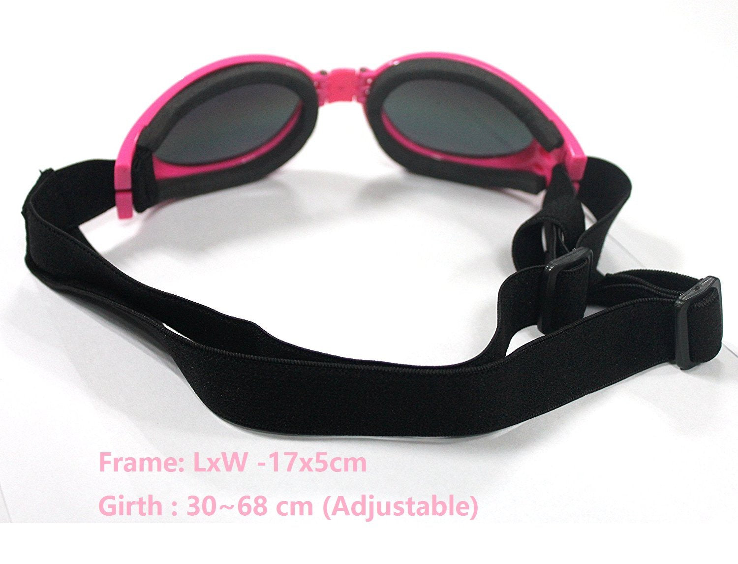 Foldable Dog Sunglasses Pet Goggles For Dog Eye Protection Outdoor Sport Sunglasses For Midium Large Dogs (Red)