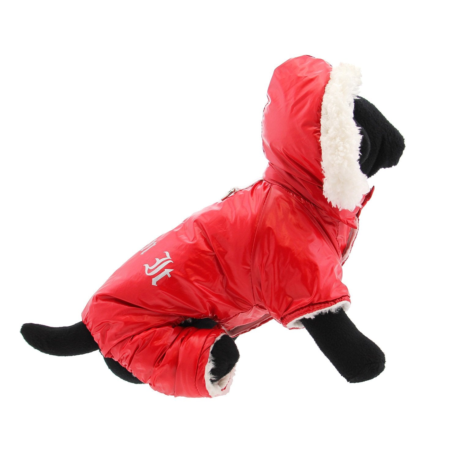 Doggie Design Red Ruffin It Dog Snow Suit Harness (Small)