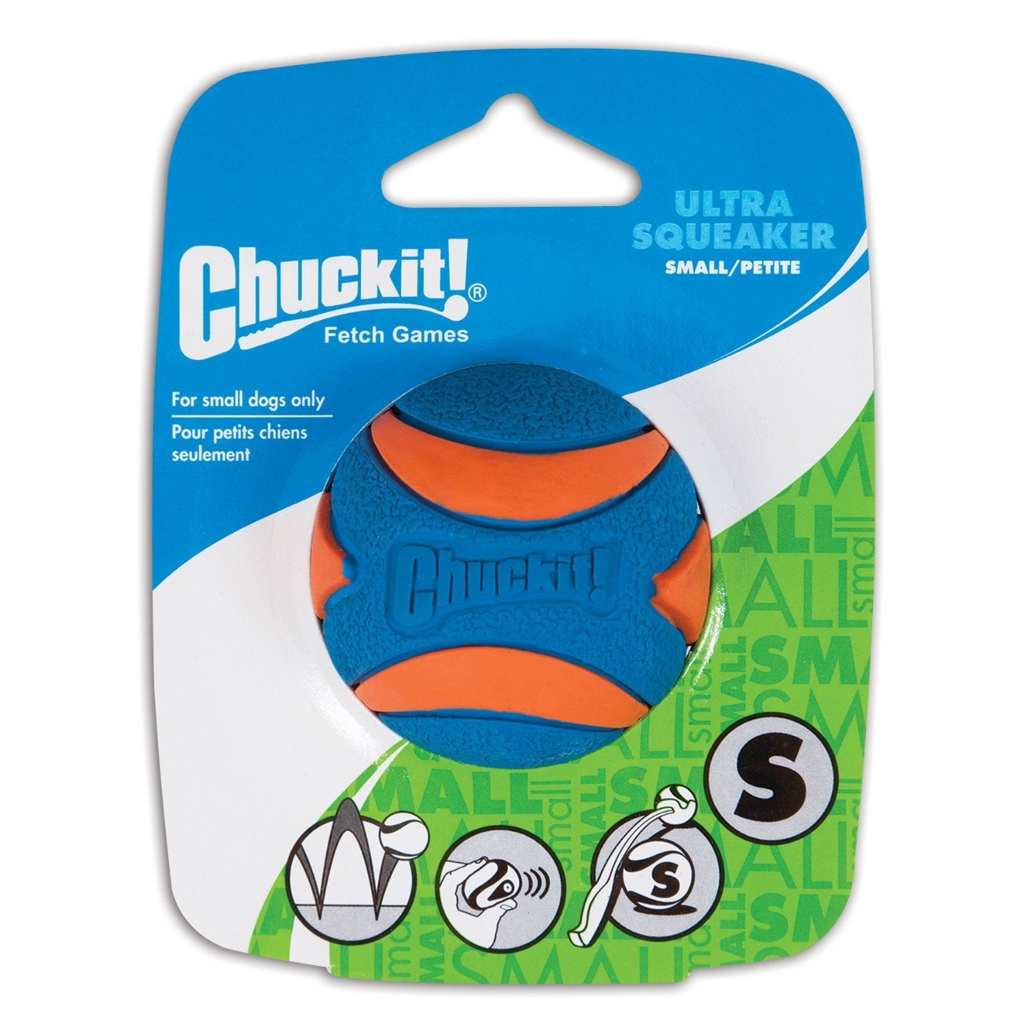 Chuckit! (4 Pack) Ultra Squeaker Ball, Small