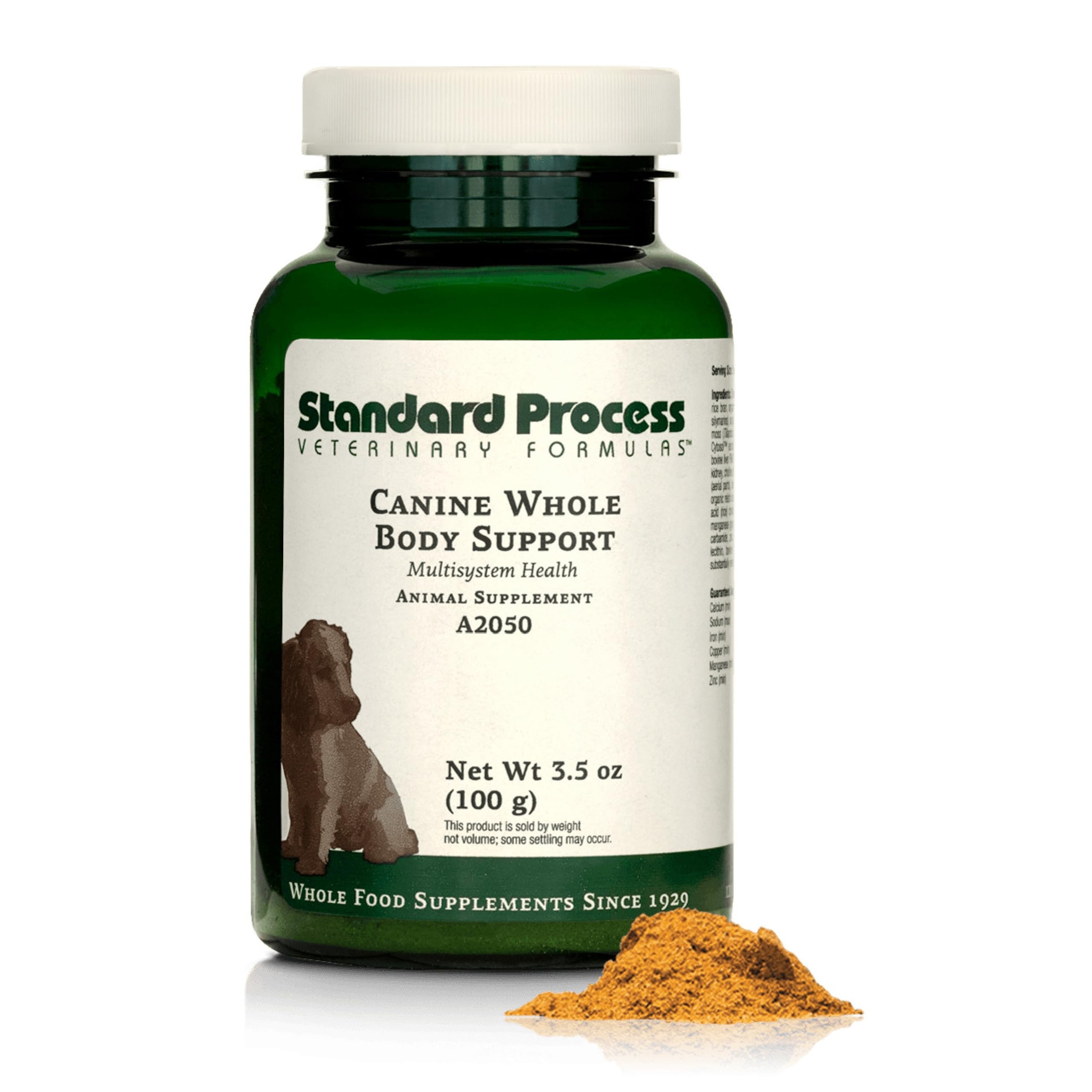 Standard Process Inc. Whole Body, Multisystem Support Supplement for Canines - Nutritional Powder for Daily Health Maintenance -