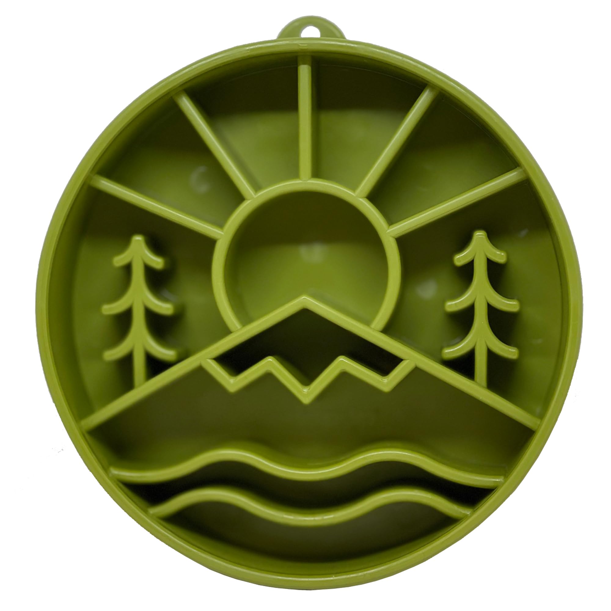 SodaPup Great Outdoors Enrichment Bowl - Durable Slow Feeder Bowl Made in USA from Non-Toxic, Pet-Safe, Food Safe Material for M