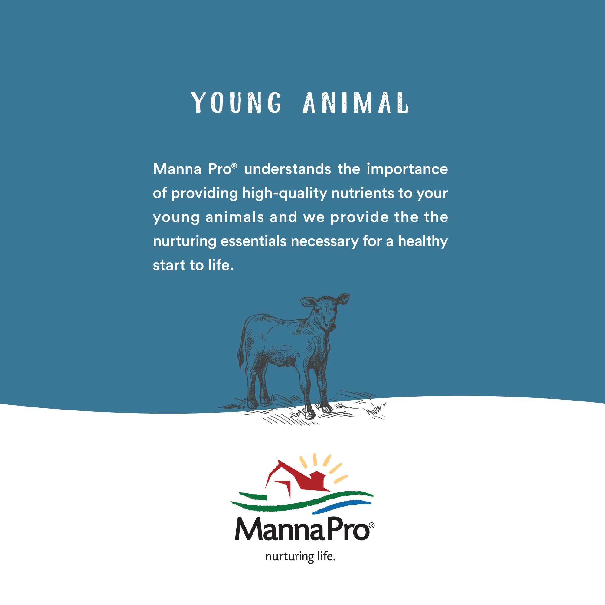 Manna Pro Suckle Pro Calf Milk Replacer - 22% Protein with Probiotics - 40 lb