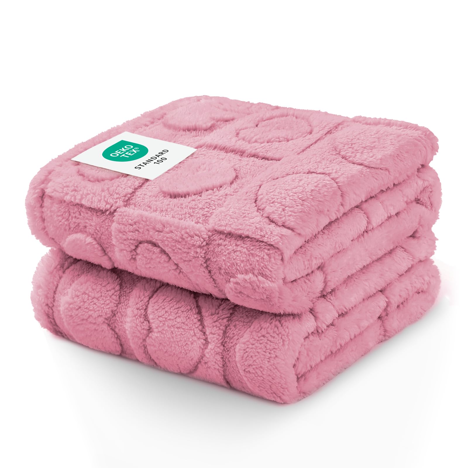 Luciphia 1 Pack 2 Small Dog Blanket Washable Pet Bed Cover Soft Fluffy Puppy Blanket with Premium Fleece 300GSM Cozy Calming Cat