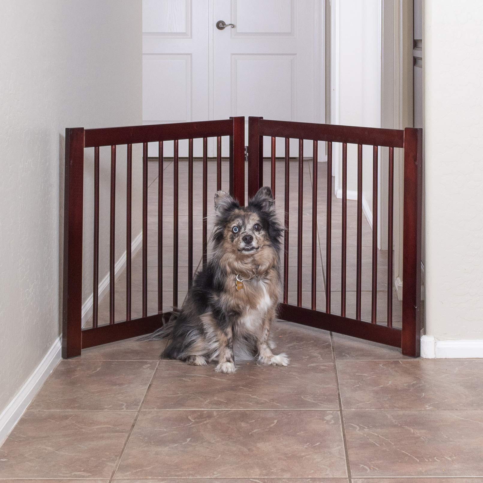 Primetime Petz 33237-E6 Extension Kit for 360 Configurable Walk Through Folding Pet Gate ,Walnut,24
