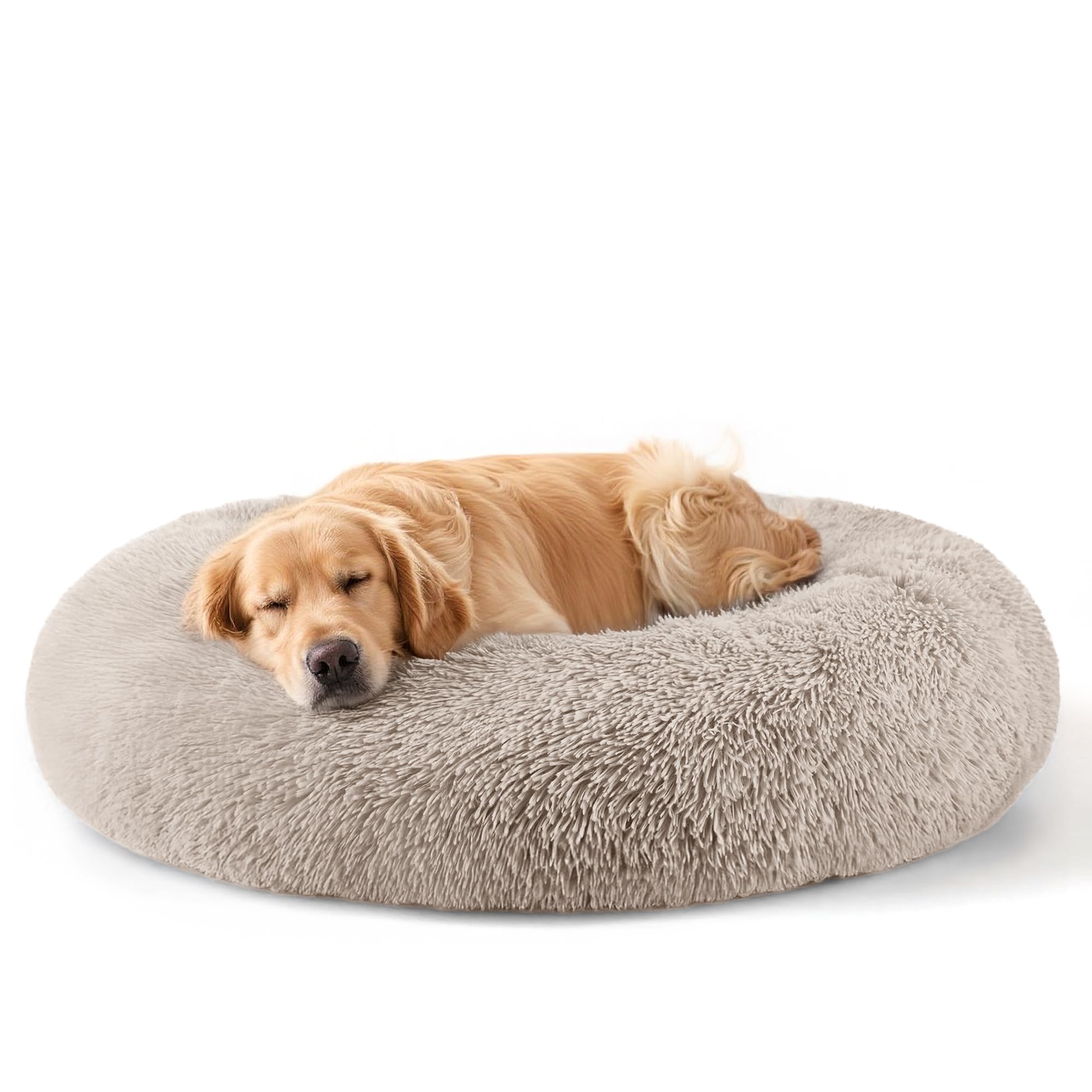 Dog Beds Large Sized Dog and Cats, 32in Pet Beds for Large Pet, Washable Indestructible Extra Large Dog Bed (Brown)