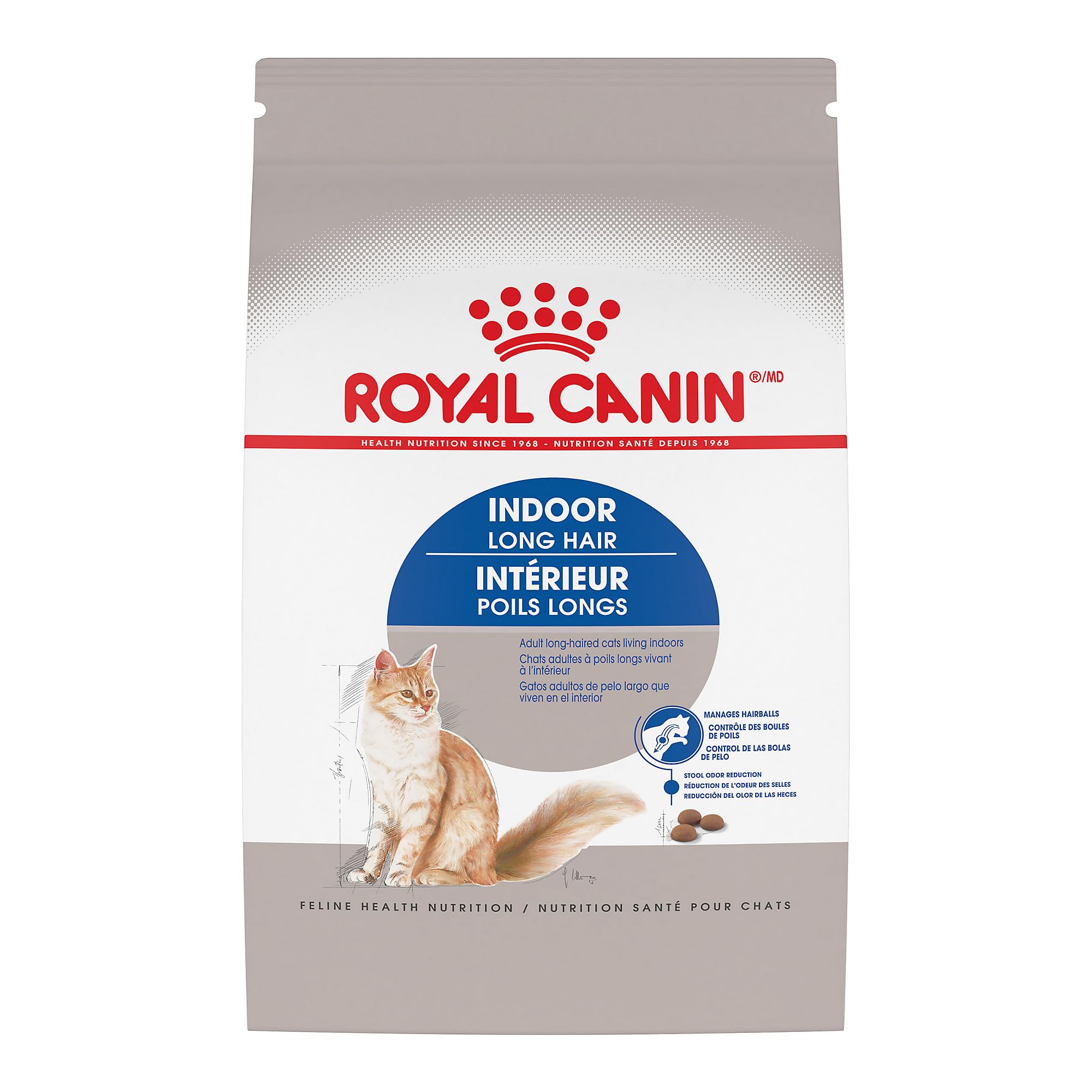 Royal Canin Indoor Long Hair Adult Dry Cat Food, 6 lb bag