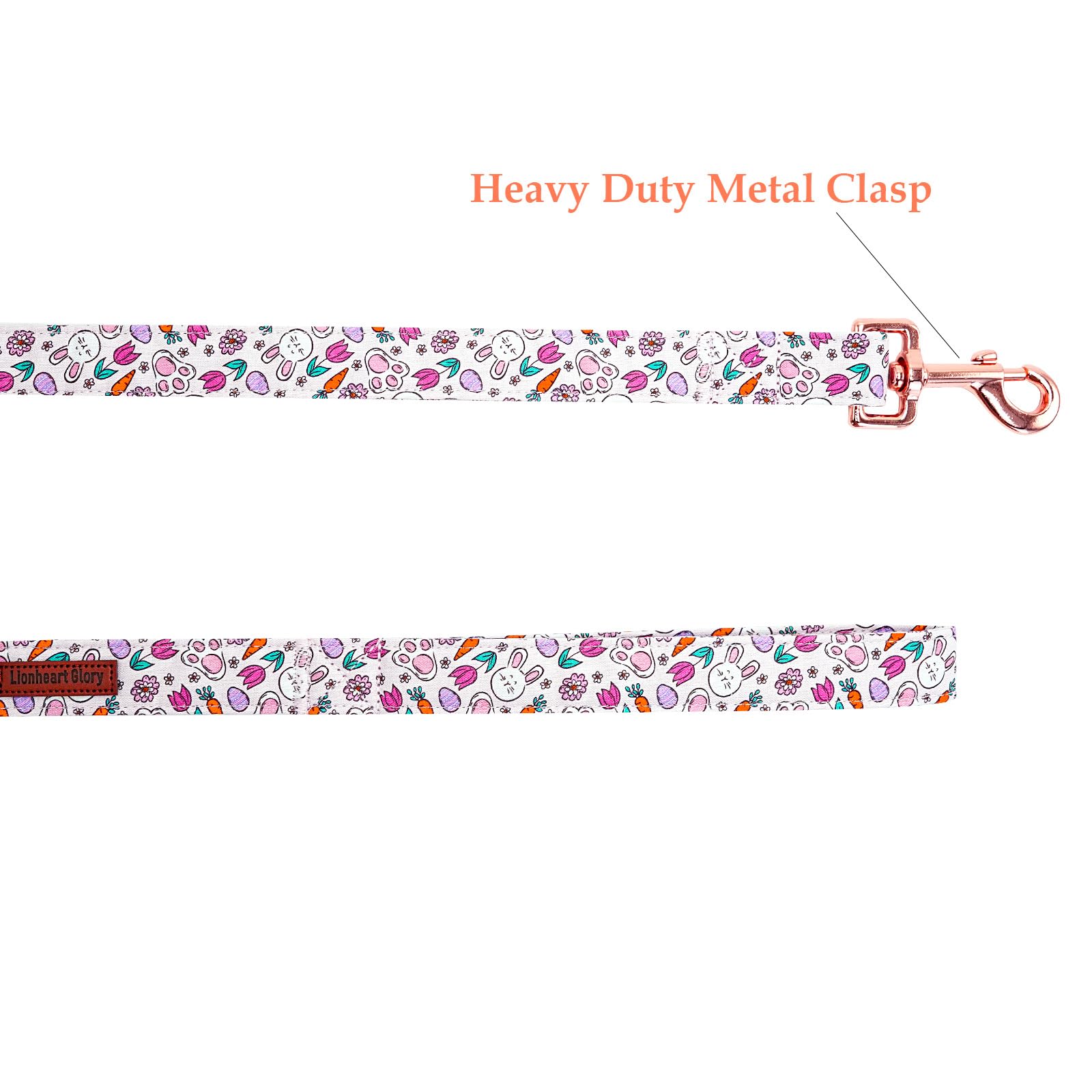 Lionheart Glory Easter Strong Dog Leash, Spring Summer Durable Dog Leashes With Soft Handle For Walking Training Medium Male Or