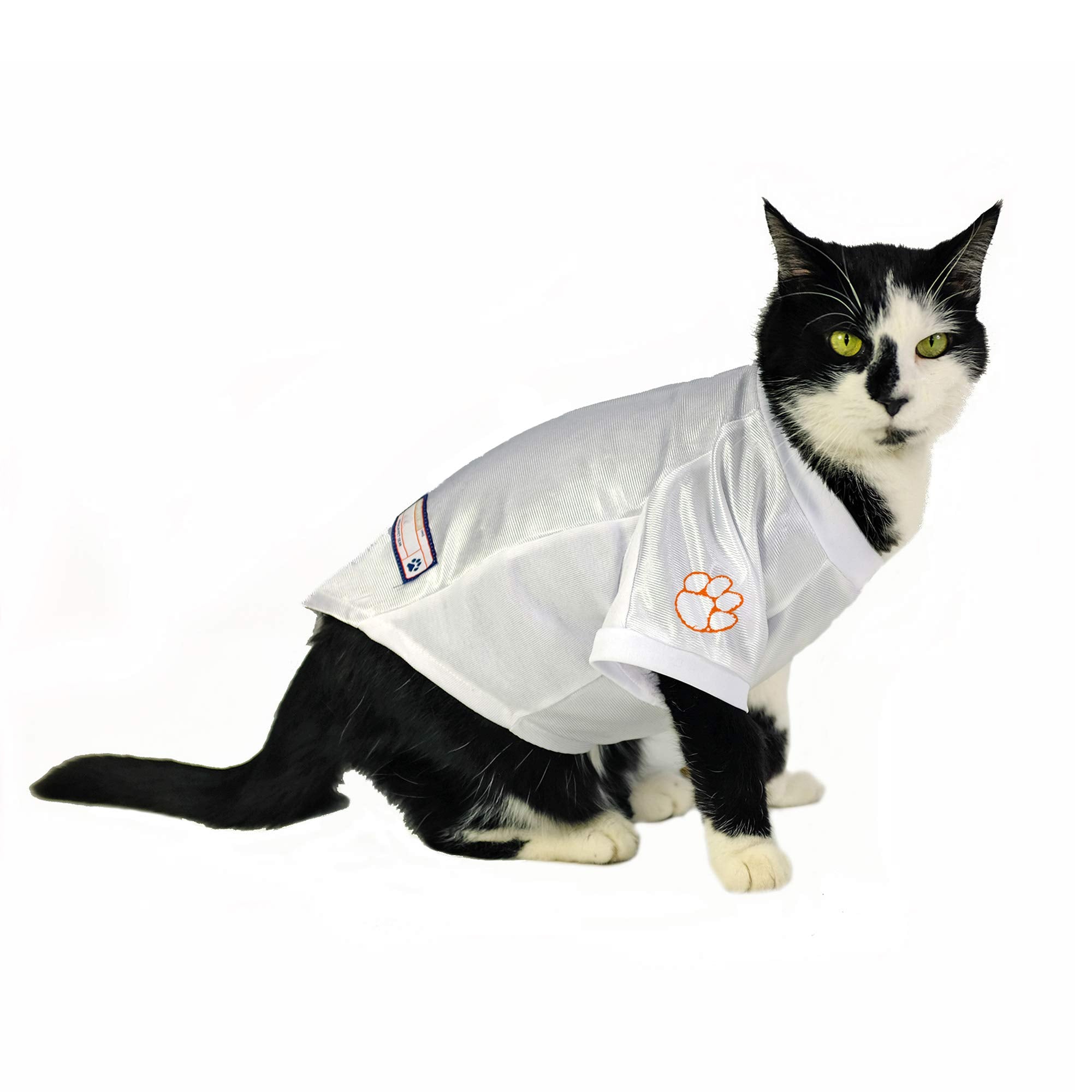 Clemson Tigers Pet Jersey Stretch Size M