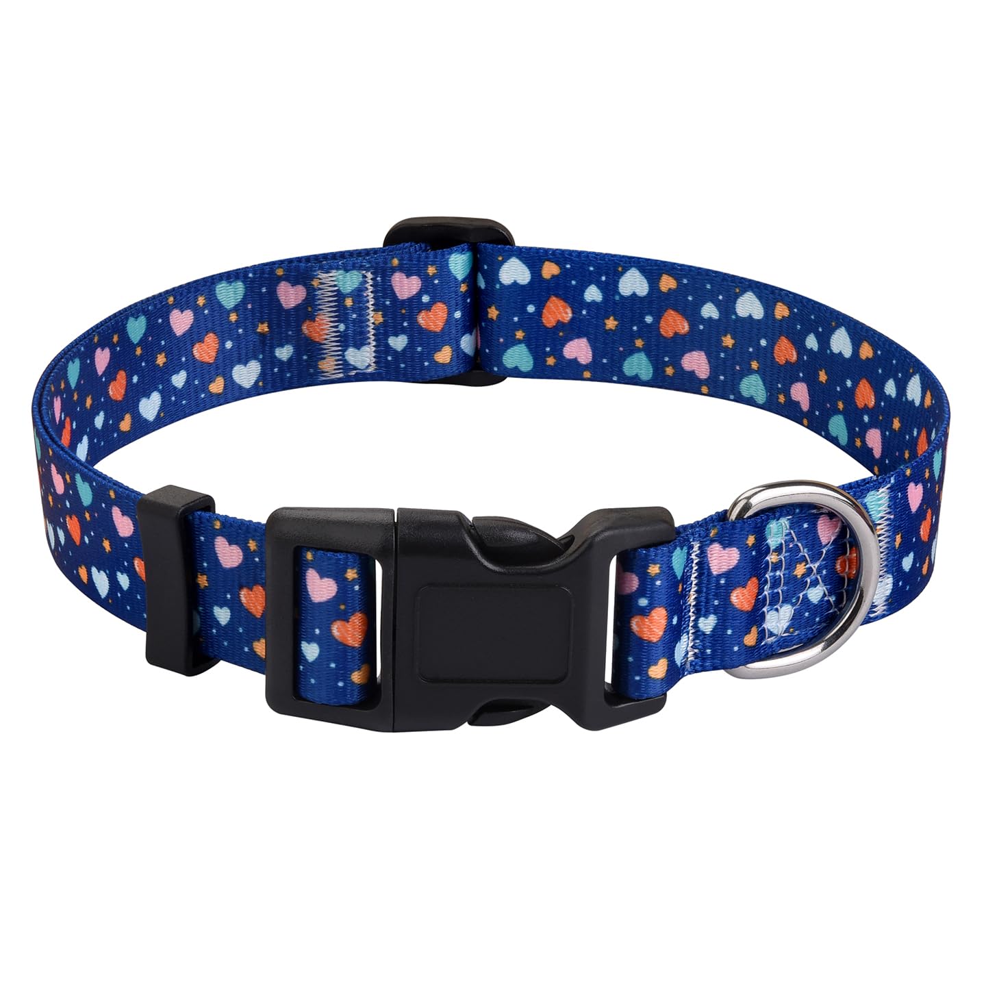 Hqyddmi Dog Collar For Small Dogs, Soft Comfy Pet Collar For Small Medium Large Dogs, Geometry Pattern For Boy Girl Puppy Dogs(L