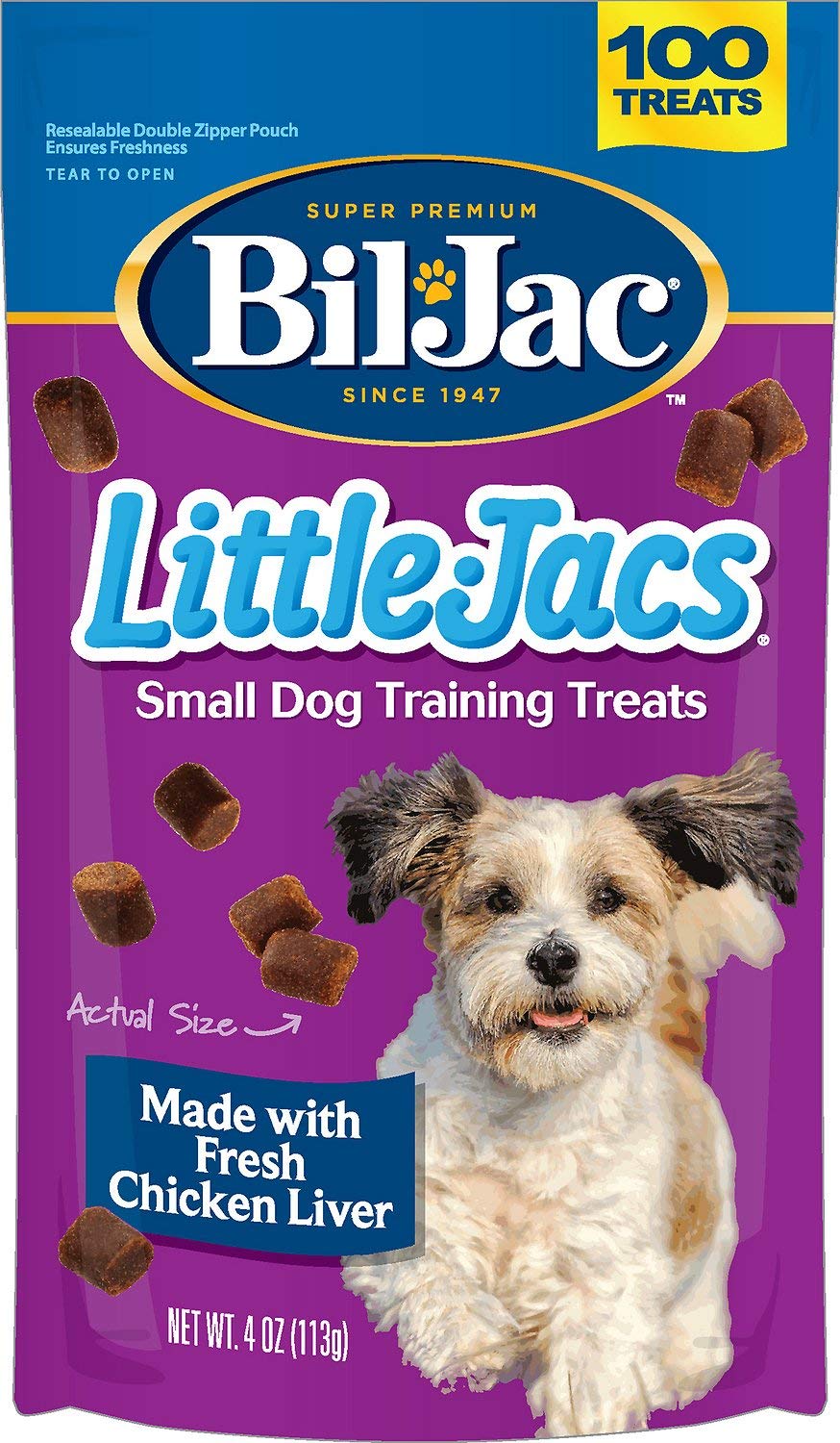 BilJac Little Jacs Liver Treats,4oz Pack