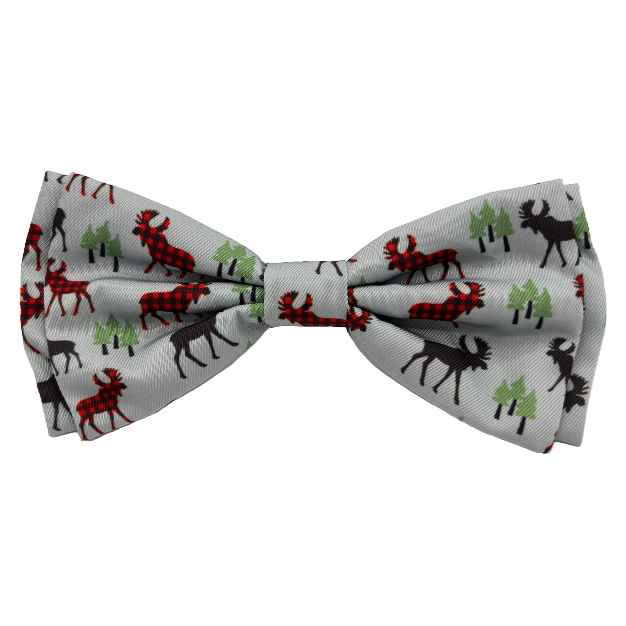 Huxley & Kent Bow Tie For Pets | Woodsy Moose (Extra-Large) | Bow Tie Collar Attachment | Fun Bow Ties For Dogs & Cats | Cute, C