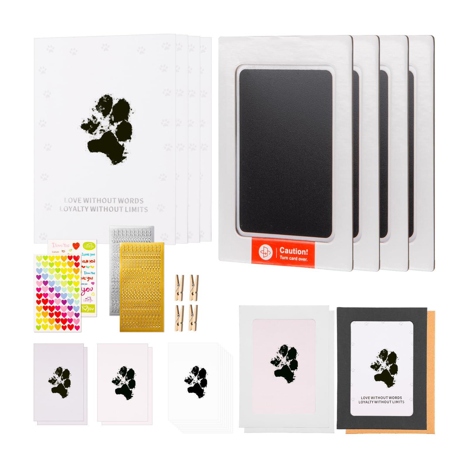 Torjoy Pet Paw Impression - Inkless Ink Pad For Dogs And Cats, Dog Nose Print, Paw Keepsake, Non-Toxic, Memorial Gifts For Pets 