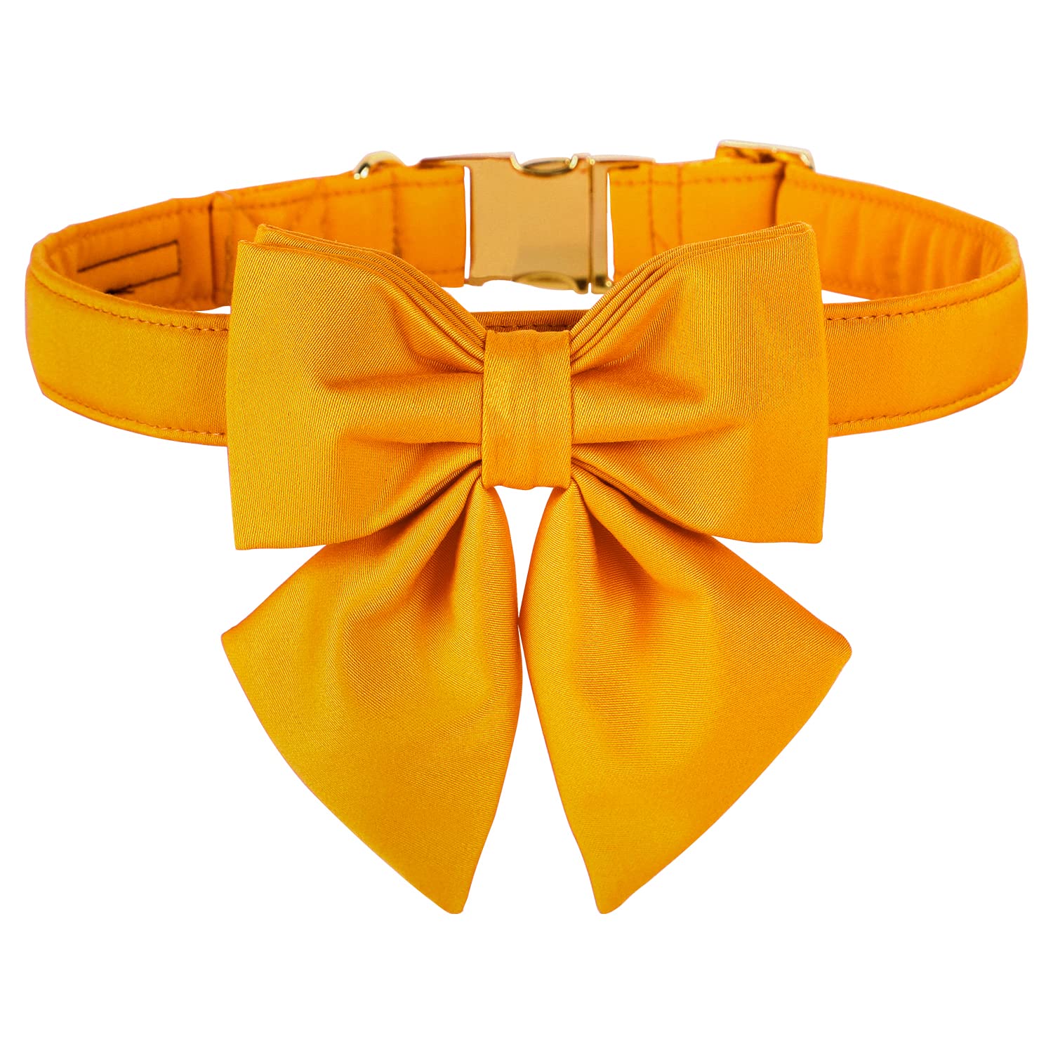 Maca Bates Dog Collar With Bow Bowtie For Dogs Solid Colors Sailor Bow Tie Adjustable Breakaway Yellow Collars Accessories Birth