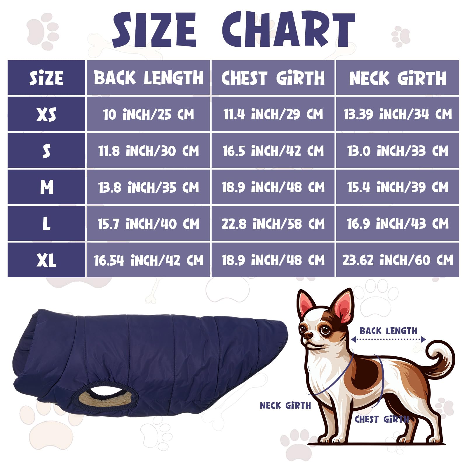 Syhood 2 Pieces Dog Jacket 2 Layers Fleece Lined Dog Jacket Warm Soft Windproof Small Pet Coat For Winter Cold Weather(Medium,Na