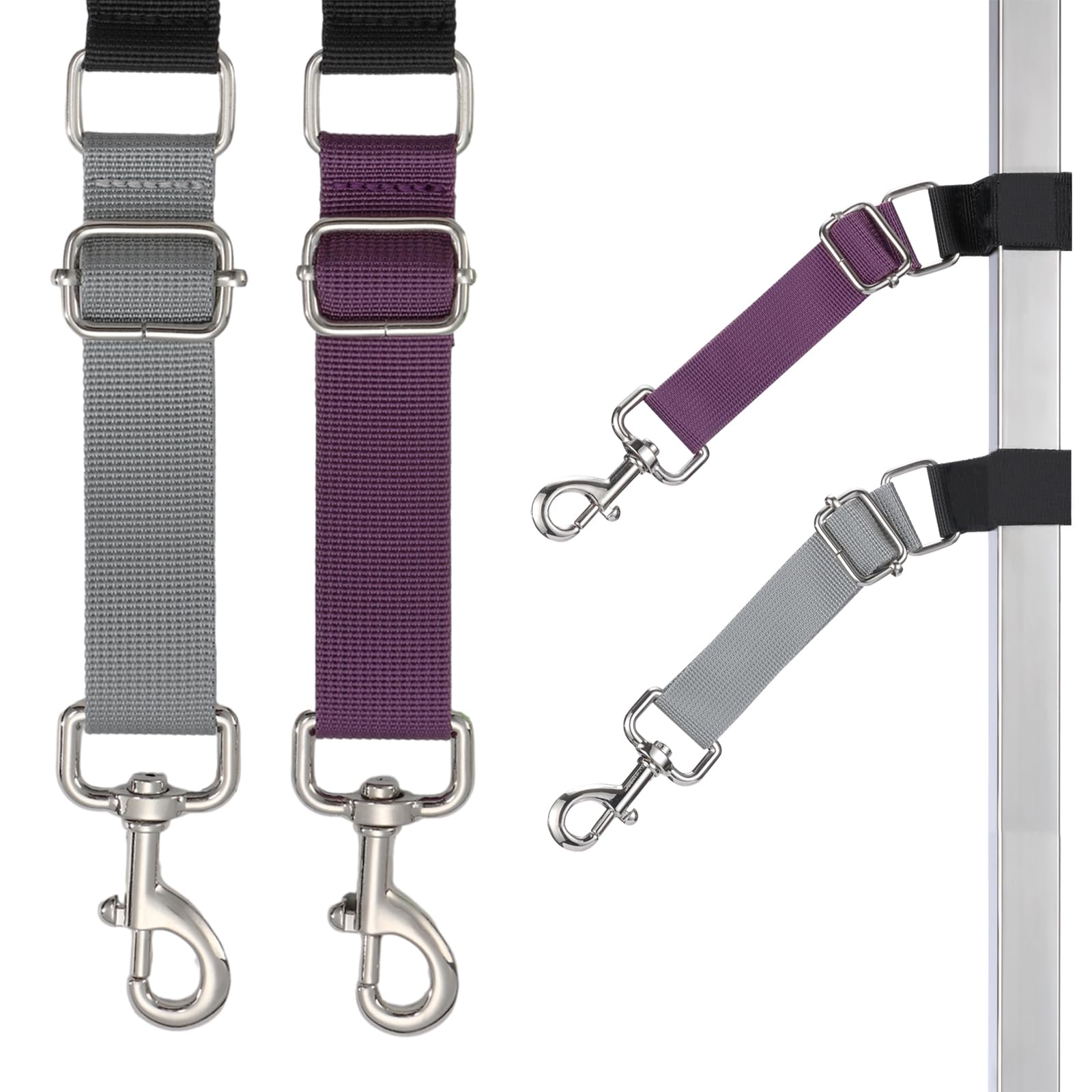 Fursdoly Pet Dog Grooming Arm Accessories - Dogs Loop Pets Grooming Loops Extension Straps 2 Pcs Adjustable Secure And Stable Lo