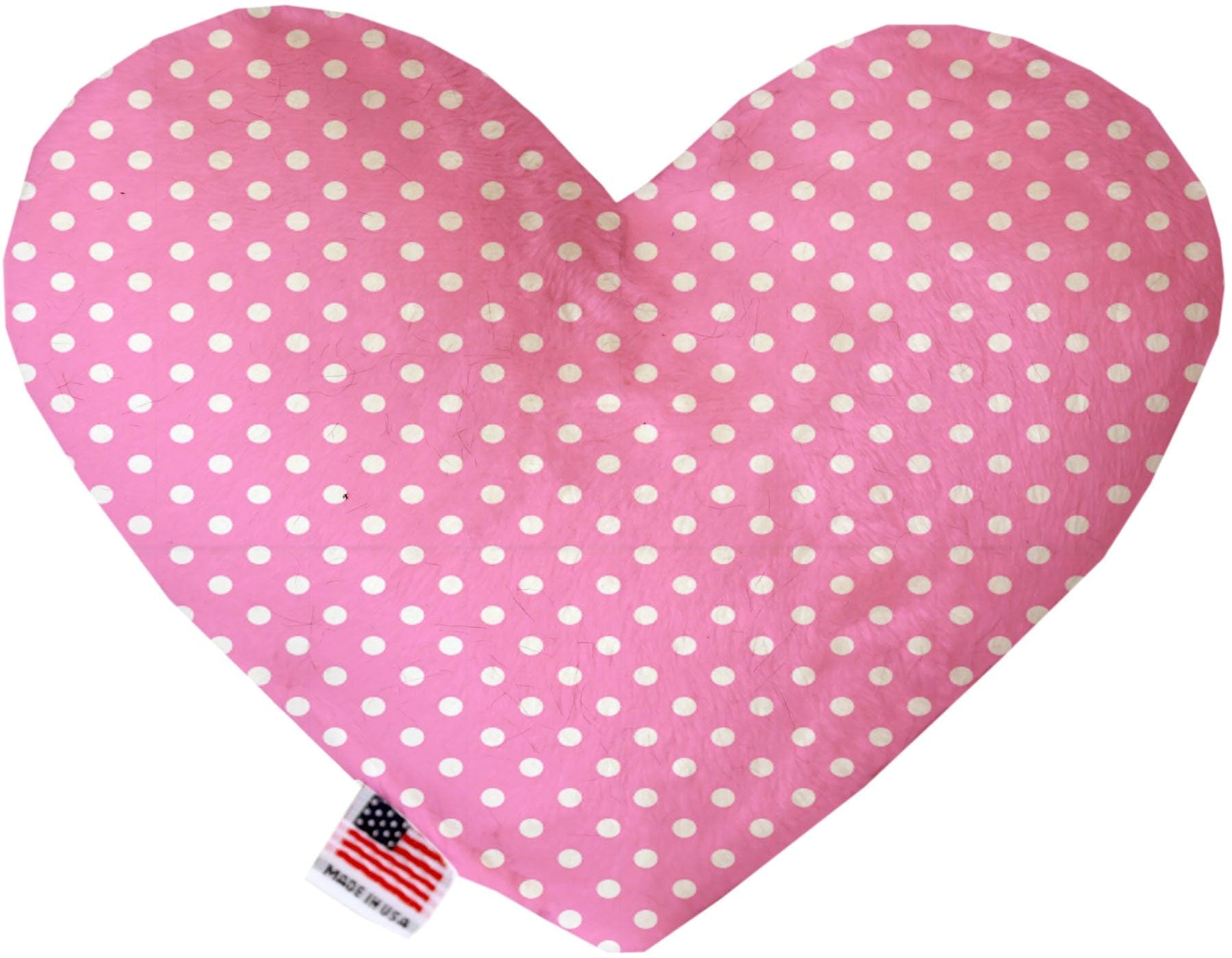 Pet and Dog Plush Heart or Bone Toy, "Valentine's Day Plaids, Dots & Chevron Group" (Available in different sizes and patterns!) ValentinesDayChevron 8" Plush Heart