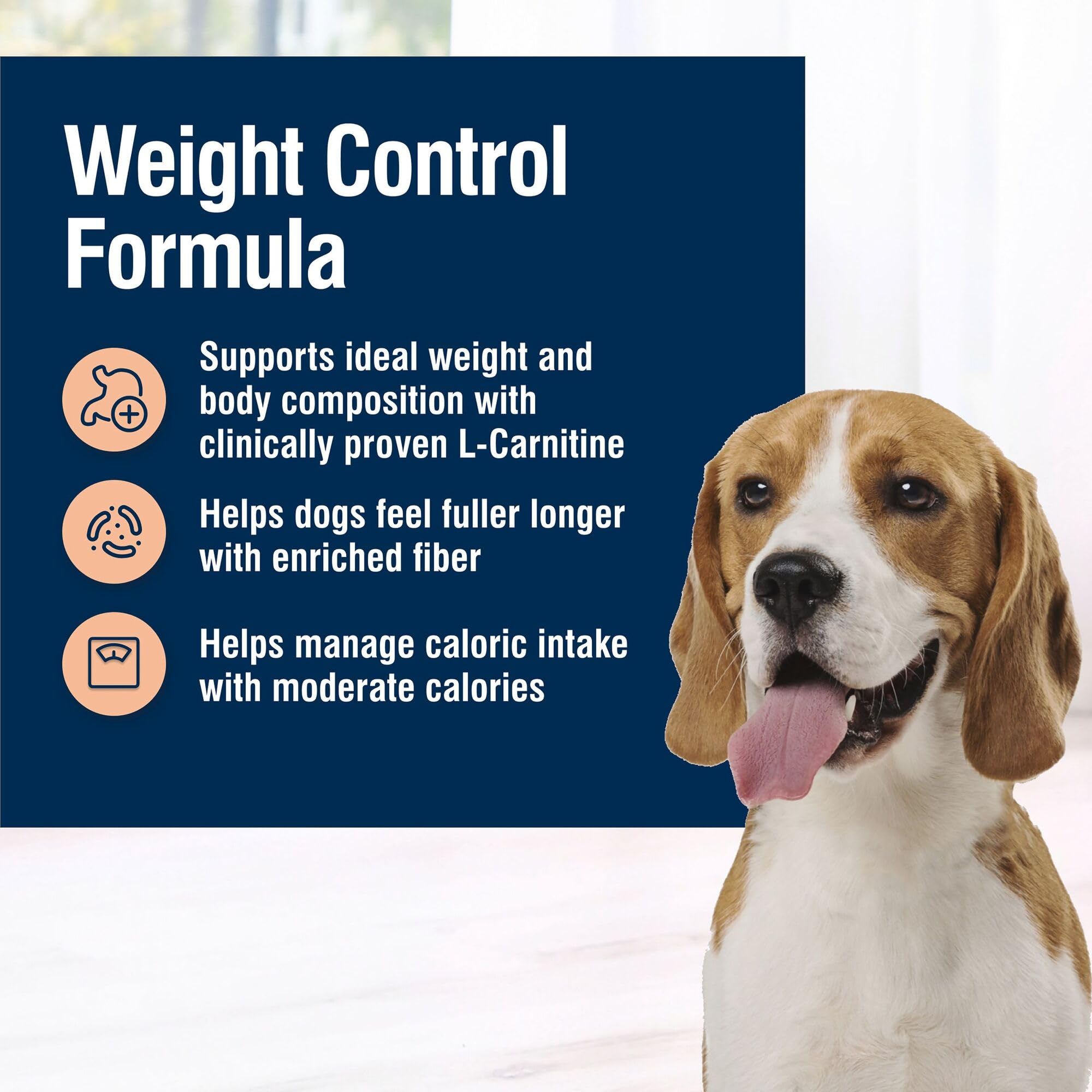 Blue Buffalo True Solutions Weight Control Natural Dry Dog Food for Adult Dogs, Chicken, 24-lb. Bag