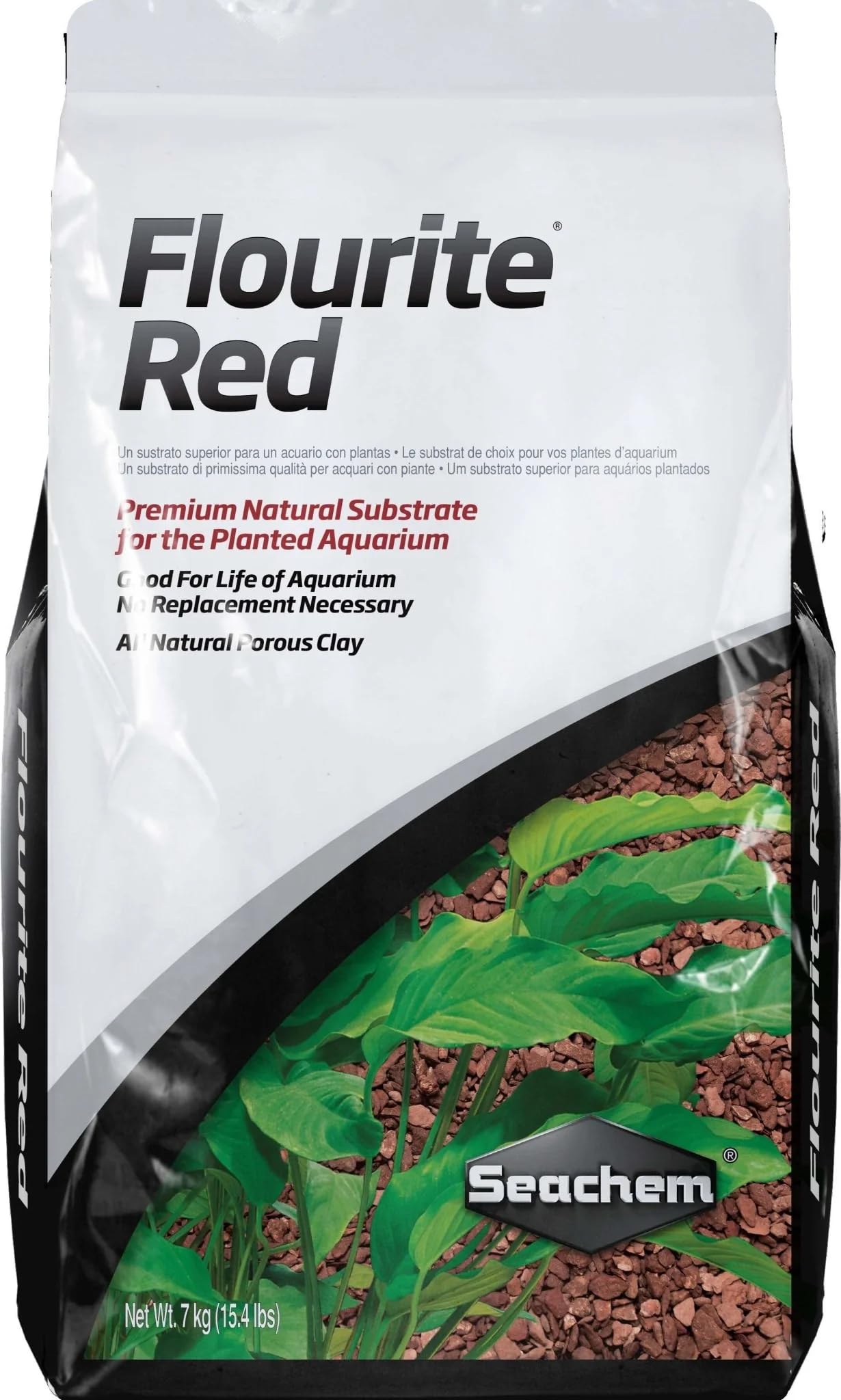 Seachem Fluorite Black Clay Gravel, 7.7 Lb