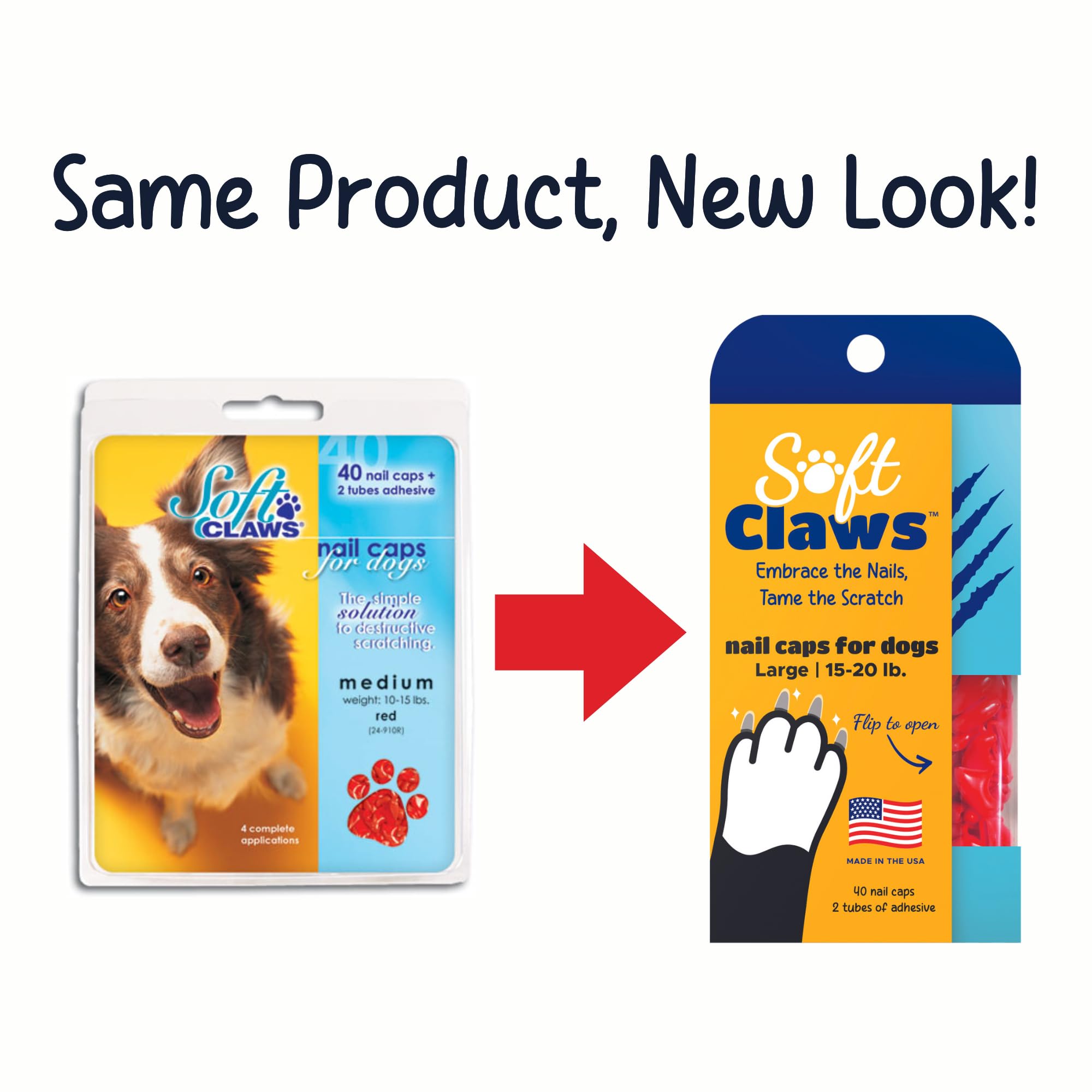 Soft Claws Nail Caps Take Home Kit, Jumbo, Natural