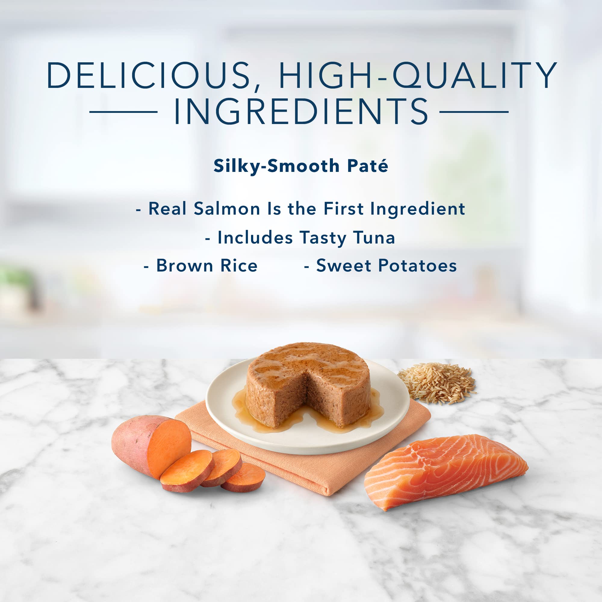 Blue Buffalo Tastefuls Wet Cat Food Pat  , Made with Natural Ingredients | Salmon Entr  e, 3-oz. Cans (24 Count)