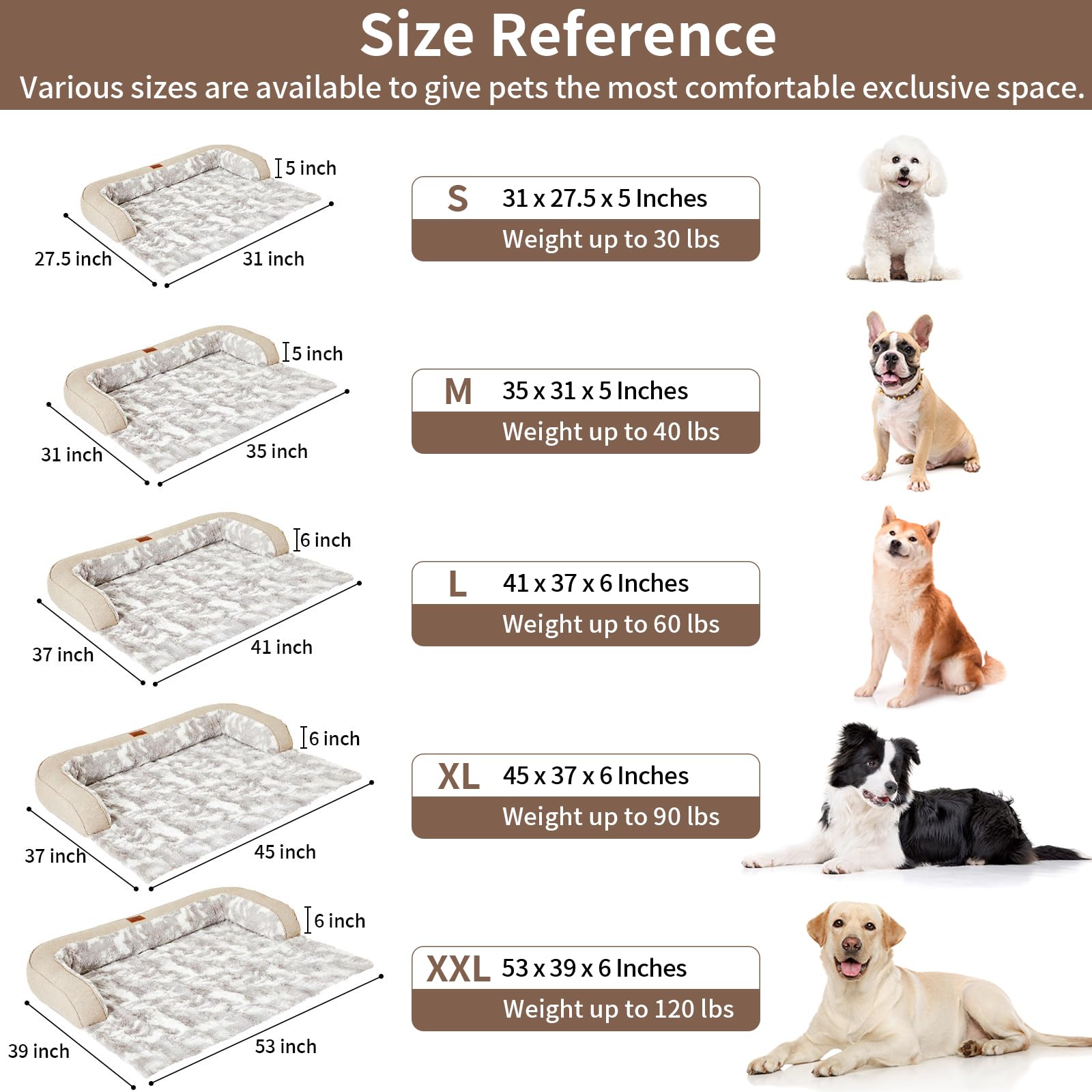 Hapyclaw Calming Dog Couch Bed Mat, 45X37 Inch Waterproof Fluffy Sofa Cover, Furniture Protector With Handle, Removable And Wash
