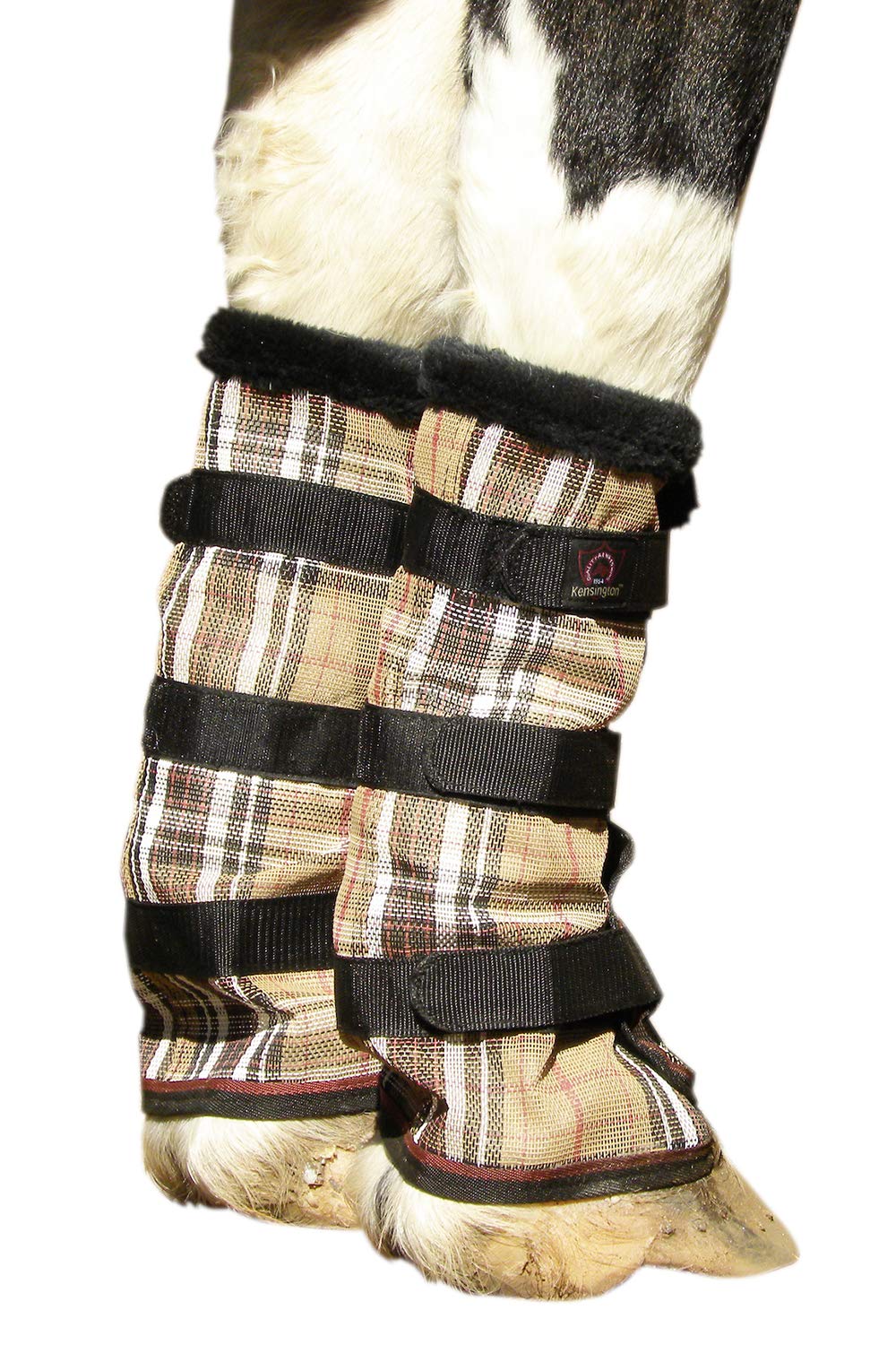 Kensington Summer Protection Fly Boots With Fleece Trim Sold In Pair - Xxl, 121 Deluxe Black