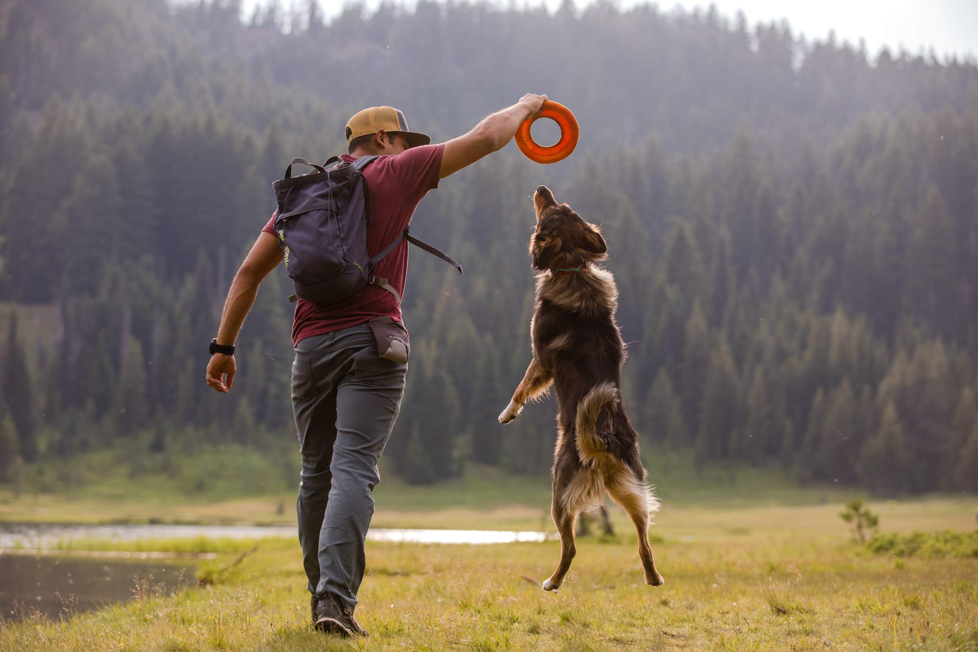 Ruffwear, Hydro Plane Floating Disc For Dogs, Campfire Orange, Medium