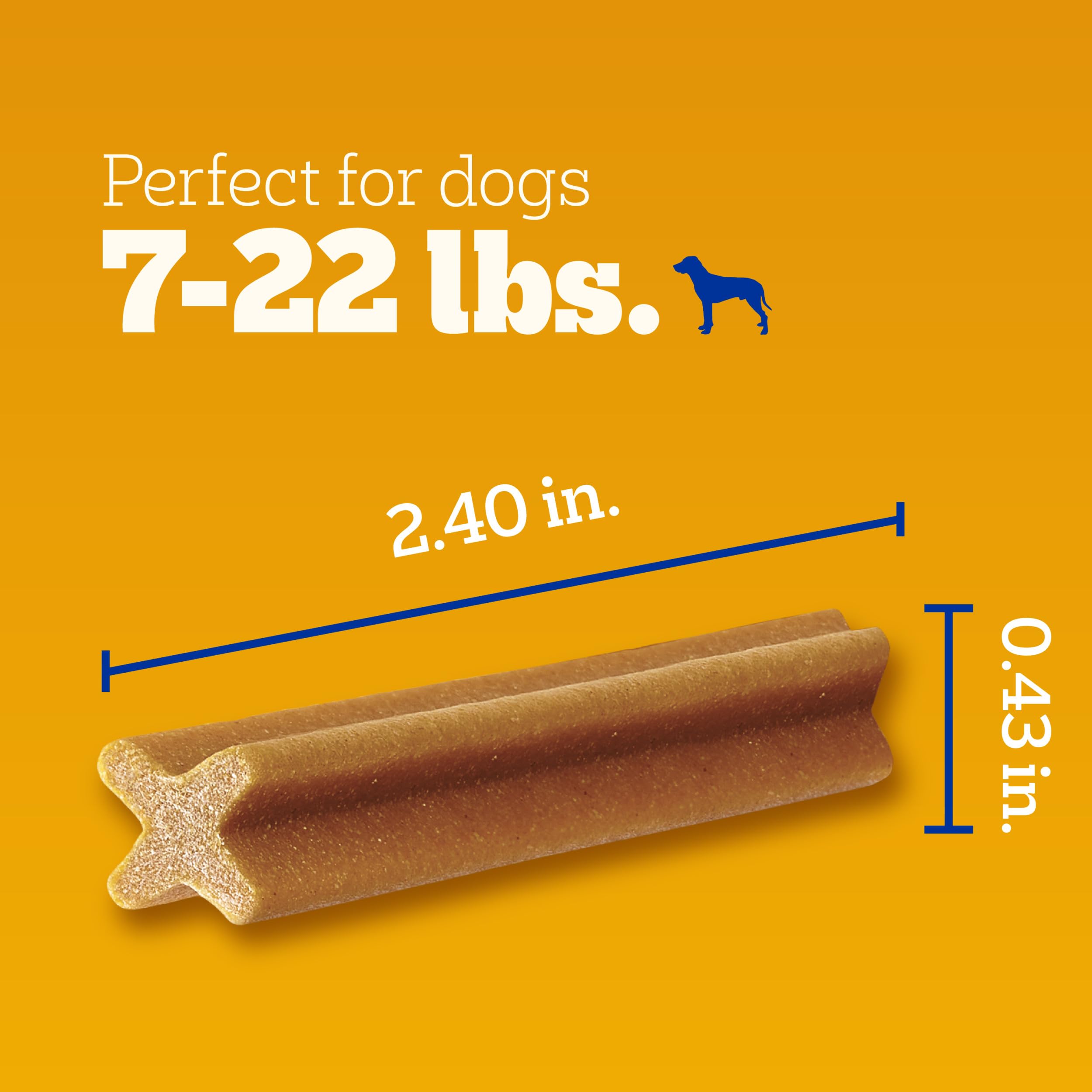 Pedigree Dentastix Dental Care Treats Toy & Small Breed, Original With Real Chicken, 24 Treats (Pack of 7)