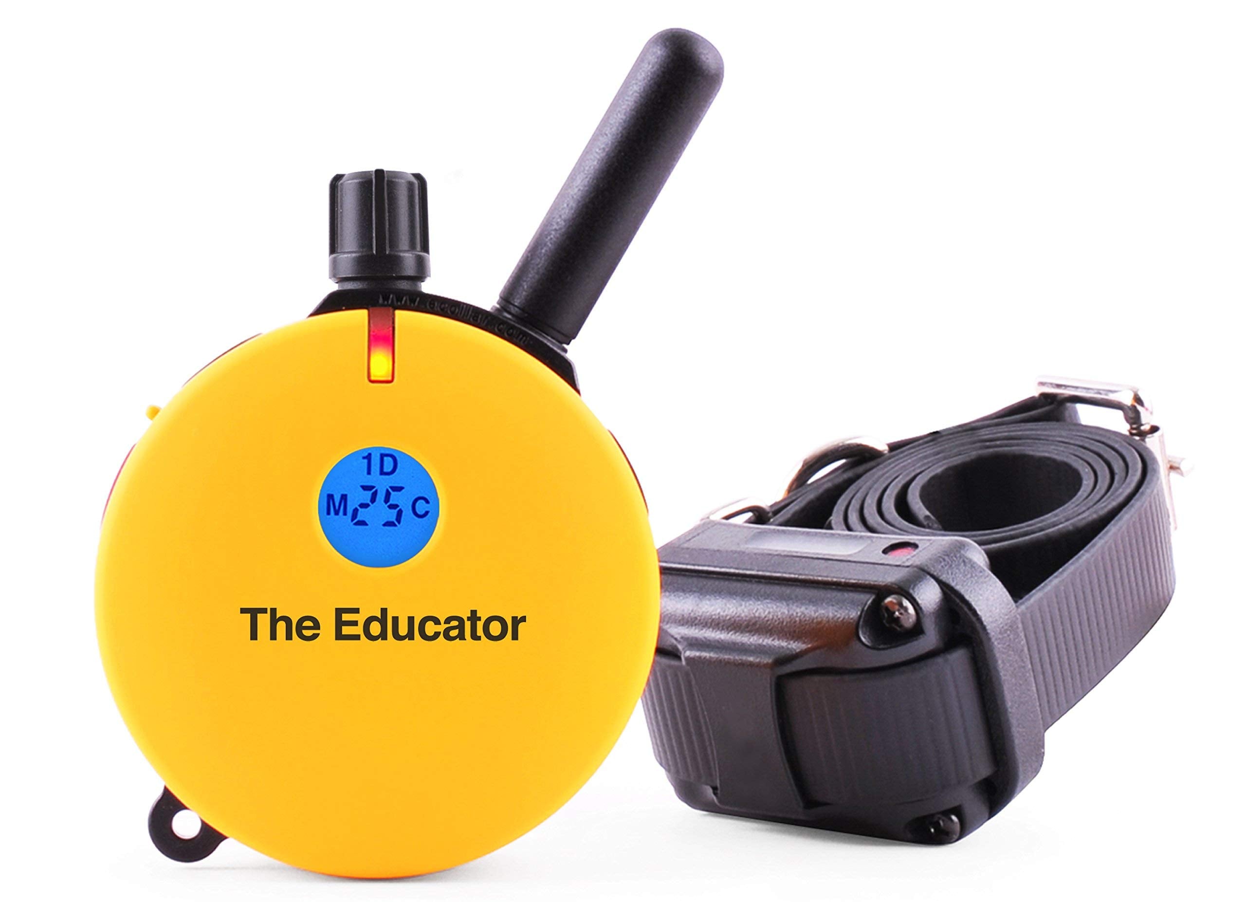Educator ET-400 Rechargeable Dog Trainer Ecollar - Remote Control, Vibration & Tone Stimulation, 1-Dog Size, Black