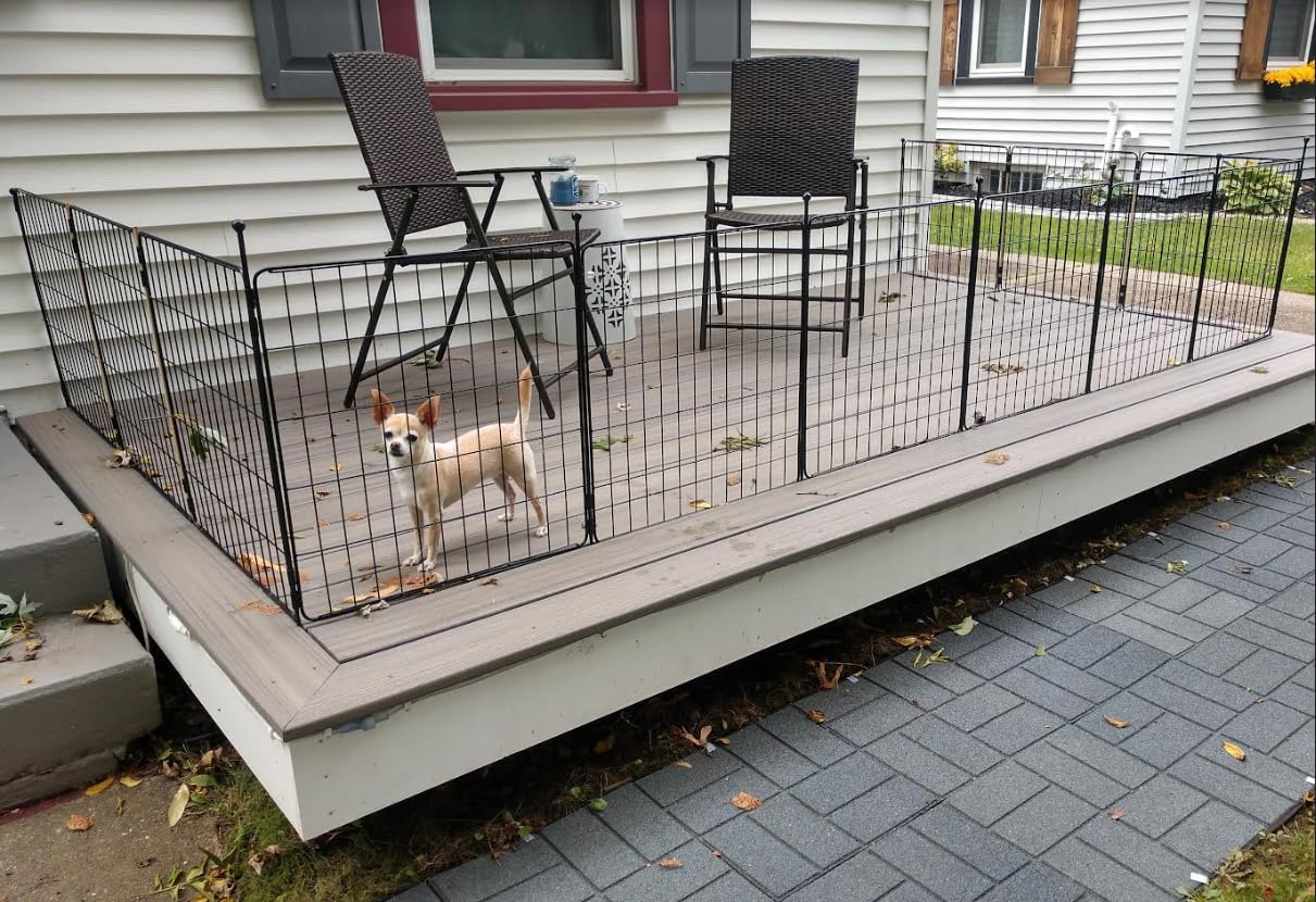 Fxw Minipaws Dog Playpen For Yard & Rv Camping, Expandable 20-Inch 24 Panels For Puppies And Small Dogs, Portable For Indoor And