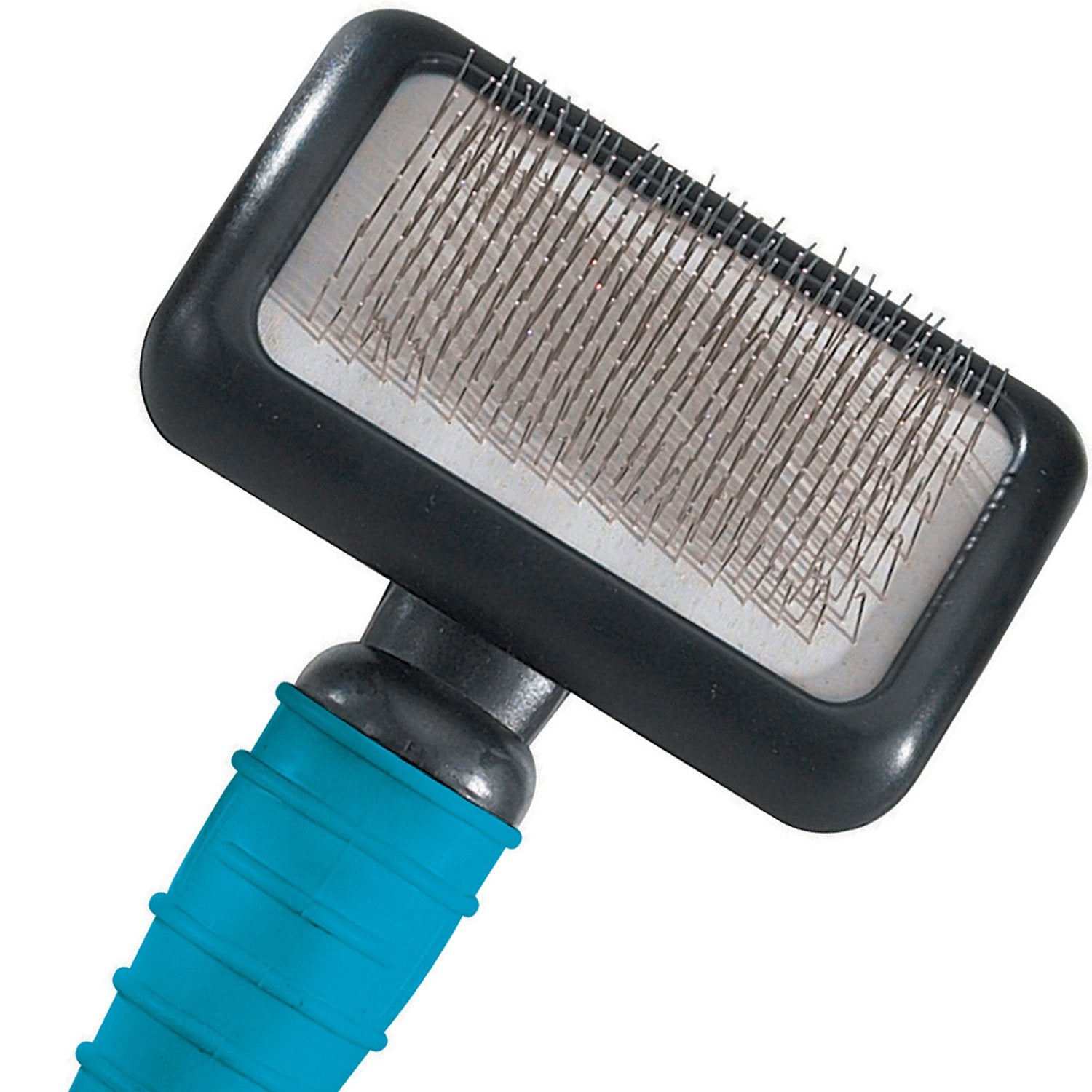 Master Grooming Tools Ergonomic Slicker Brushes — Molded Brushes For Grooming Dogs - Medium, 4' X 2½', Black
