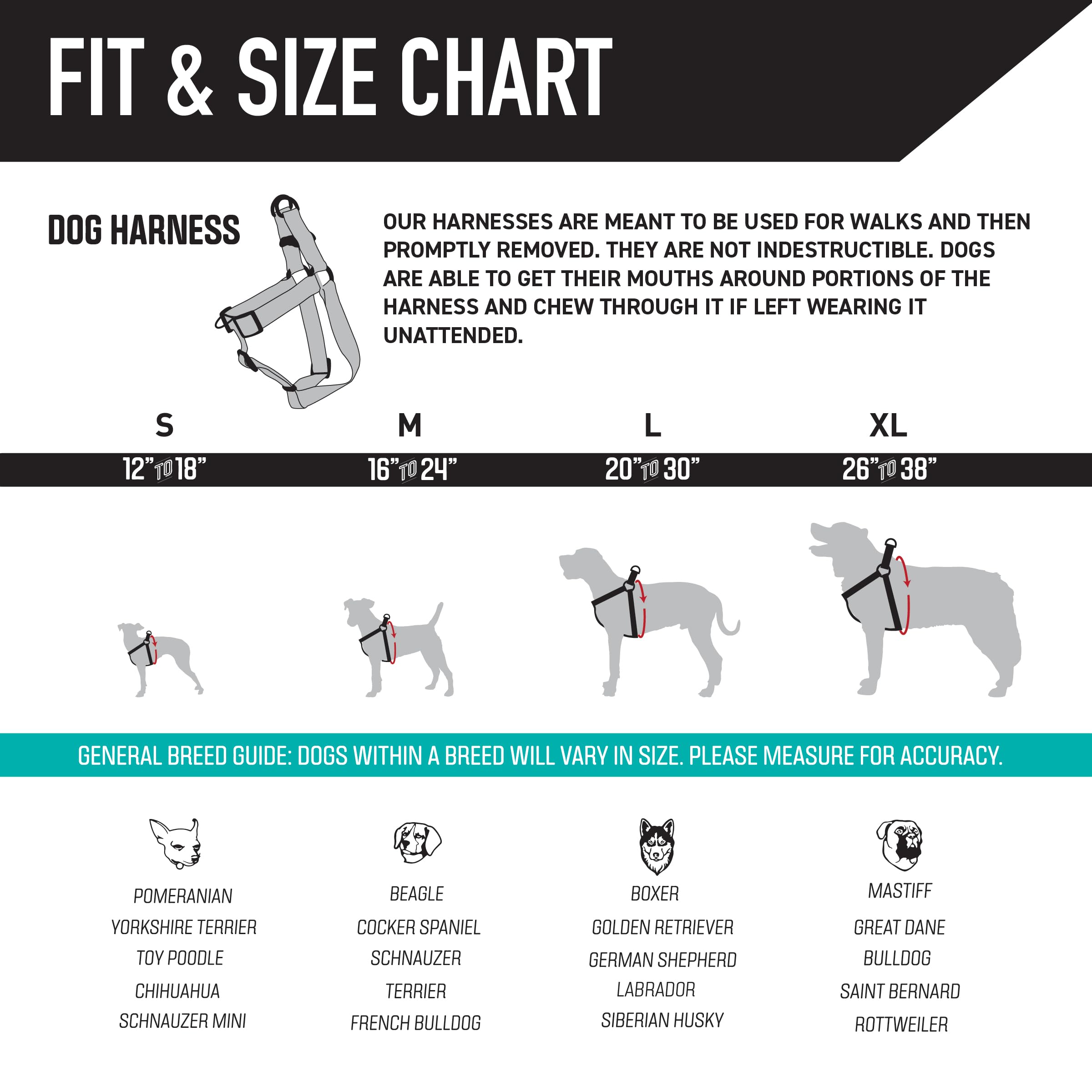 Wolfgang Heavy Duty Adjustable Dog Harness, Pull-Tested for Walking & Training, WesternSky Print, X-Large