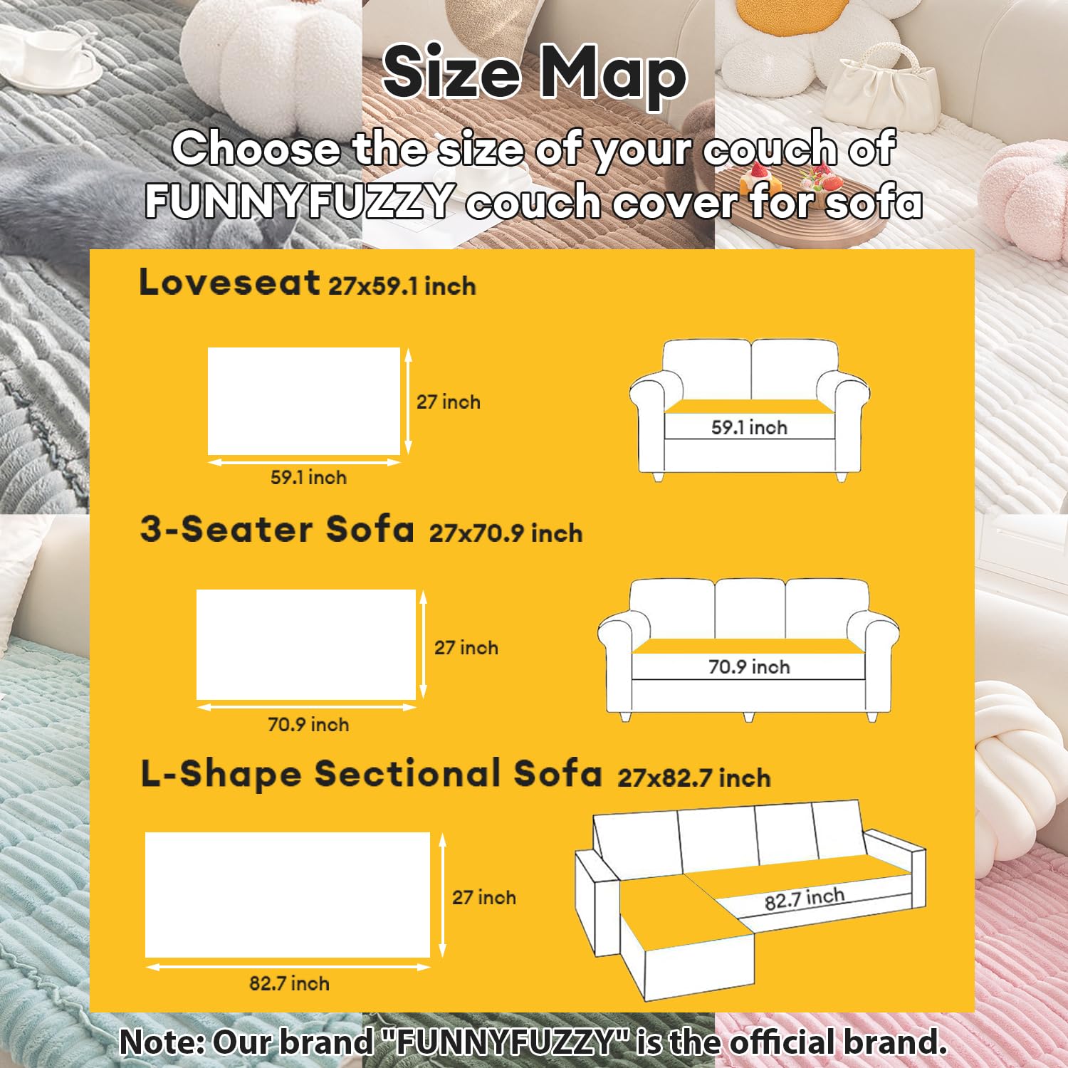 Funny Fuzzy Pet Couch Covers For Sofa, Washable Dog Couch Cover Protector For Dogs, Flannel Couch Covers For Dogs Pet Friendly P