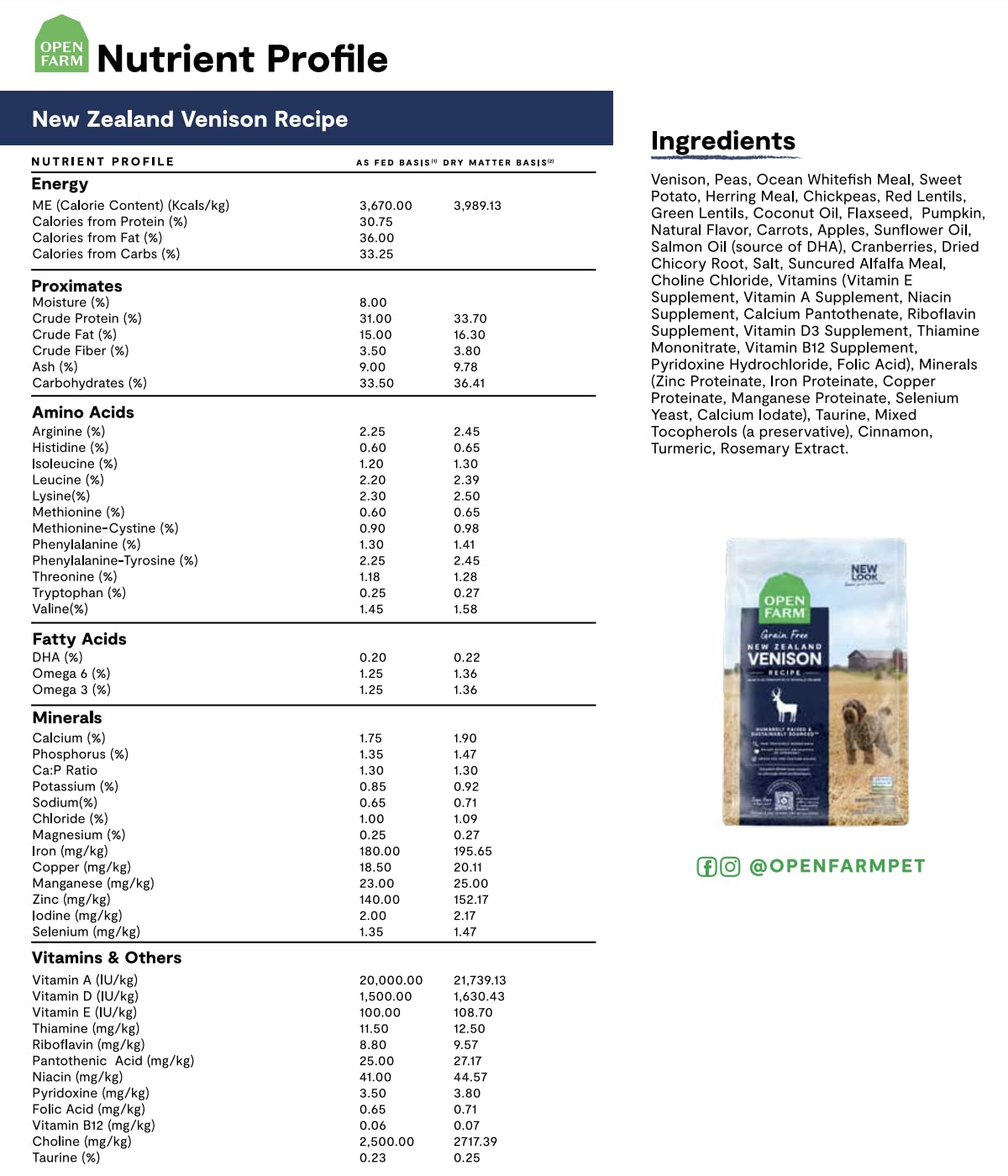 Open Farm Grain-Free Dry Dog Food with Ethically Sourced Ingredients, Non-GMO Veggies & Superfoods to Support Overall Health, Ne