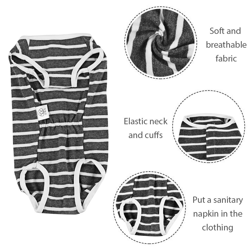 Due Felice Dog Diapers Period Suit For Female Dog Sanitary Panties In Heat Male Doggy Diapers Cover Dog Onesie To Keep Diaper On